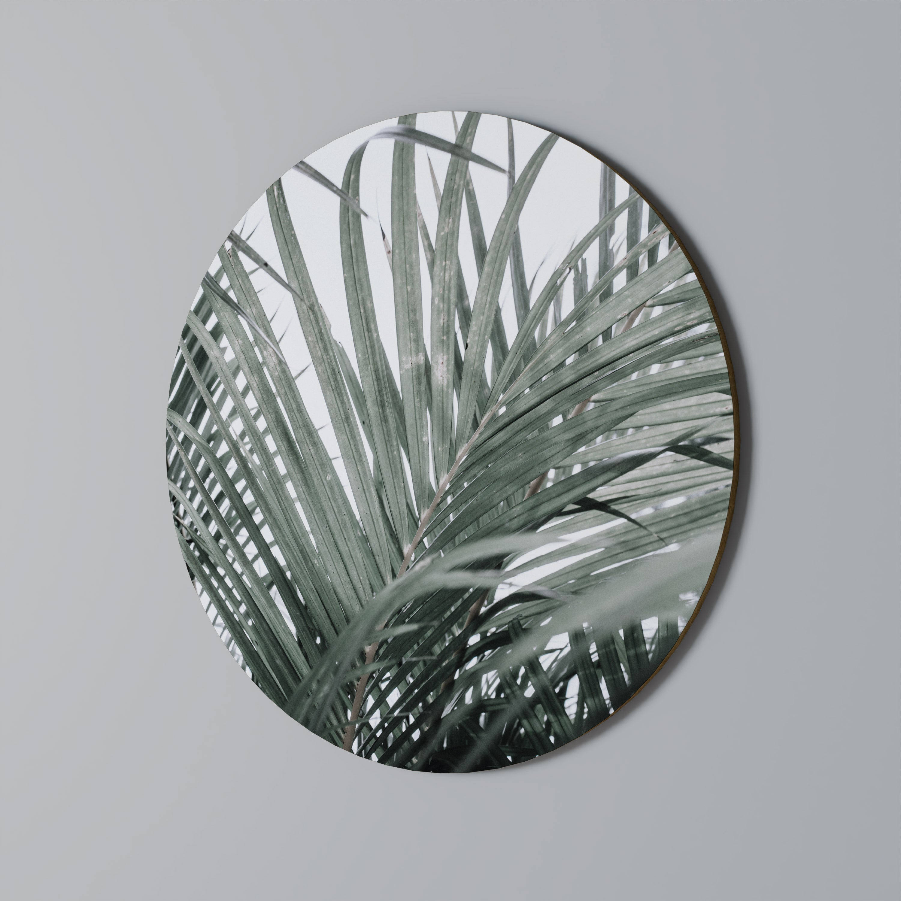 PALM WHISPERS Runde Wanddekoration Ø 69 cm