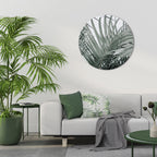 PALM WHISPERS Round Wall Art