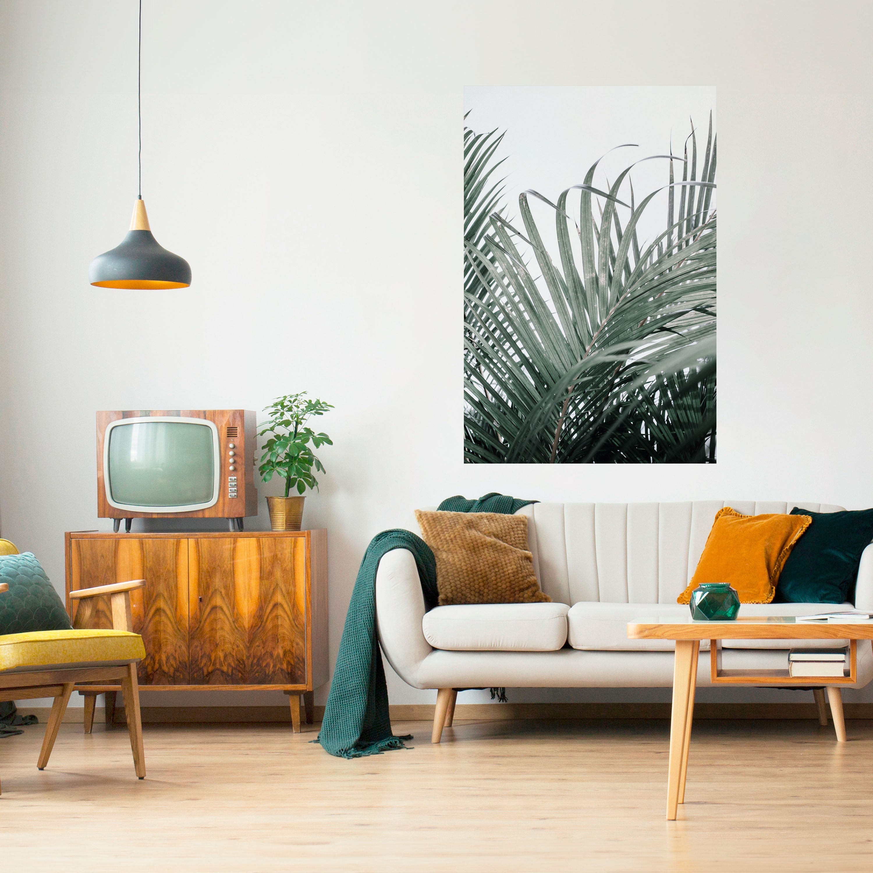 PALM WHISPERS Vertikales Poster zum Abziehen und Aufkleben