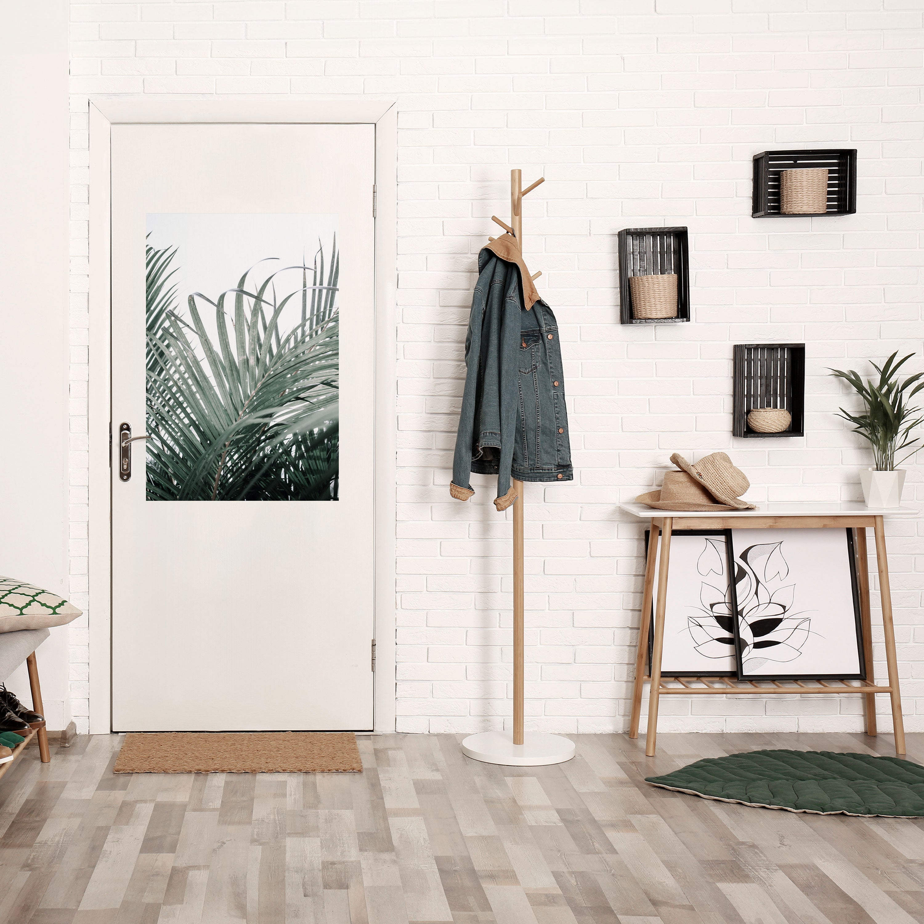 PALM WHISPERS Vertikales Poster zum Abziehen und Aufkleben
