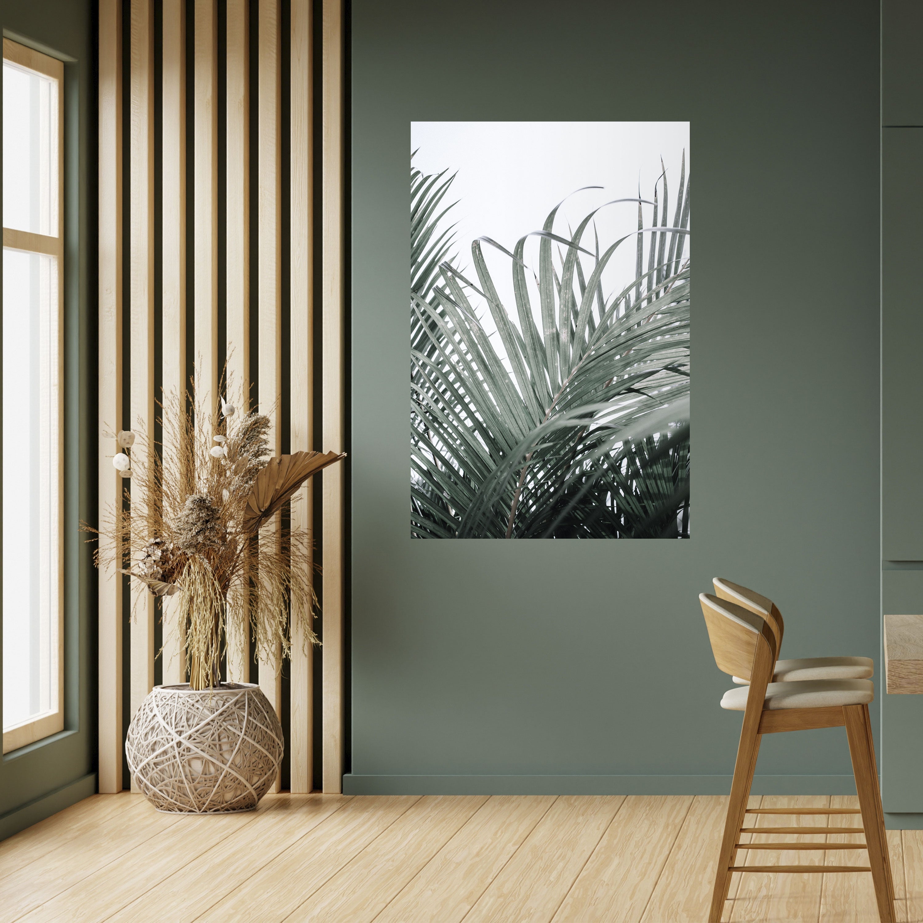 PALM WHISPERS Vertikales Poster zum Abziehen und Aufkleben