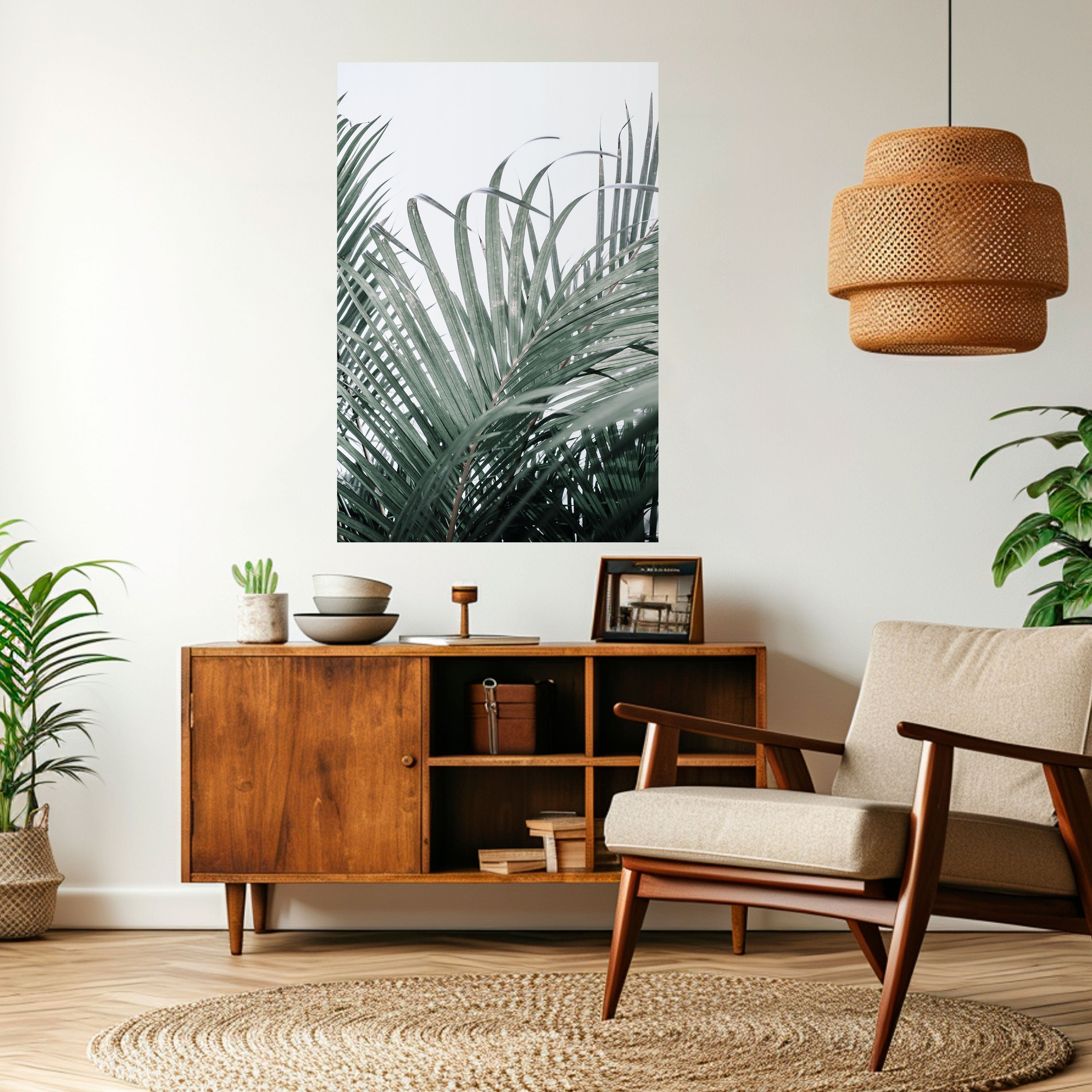 PALM WHISPERS Vertikales Poster zum Abziehen und Aufkleben