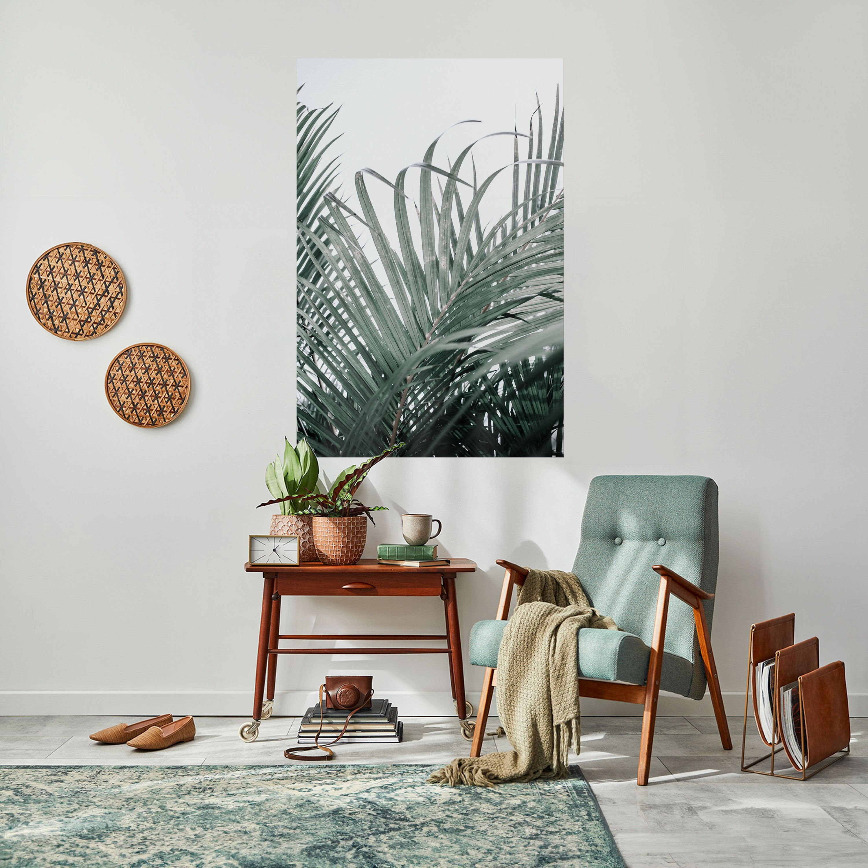 PALM WHISPERS Vertikales Poster zum Abziehen und Aufkleben