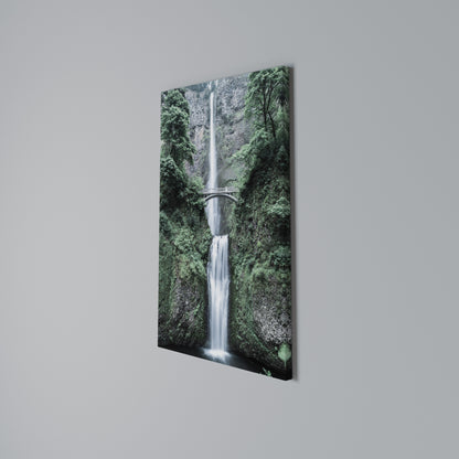 MYSTICAL WATERSCAPE BRIDGE Vertical Canvas Print
