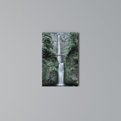 MYSTICAL WATERSCAPE BRIDGE Vertical Canvas Print