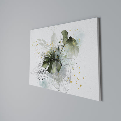VIVID LEAF SYMPHONY Horizontal Canvas Print
