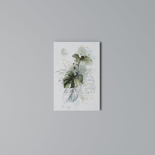 VIVID LEAF SYMPHONY Vertical Canvas Print