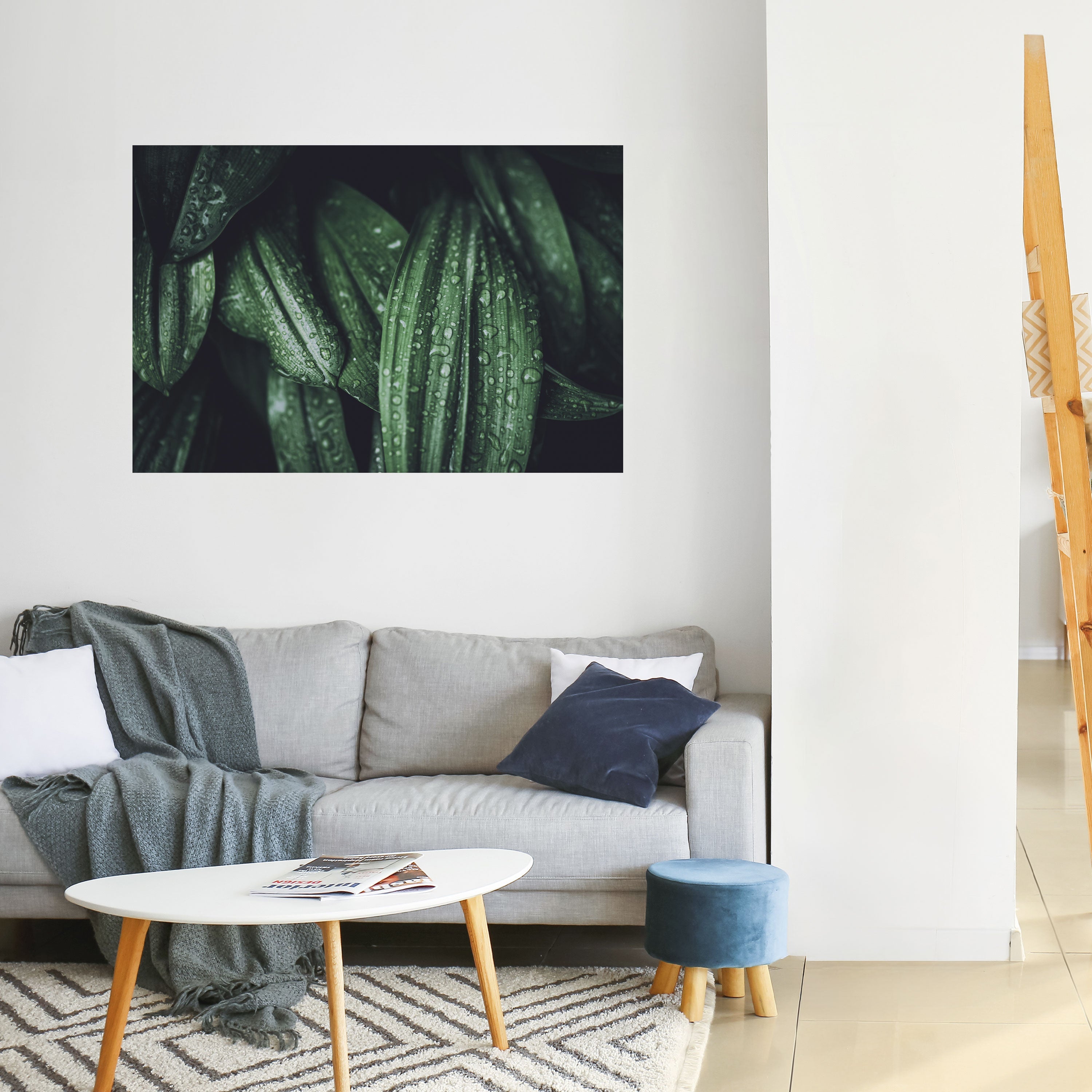LUSH DROPLET DANCE Horizontales Poster zum Abziehen und Aufkleben