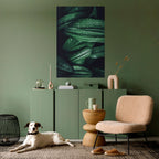 LUSH DROPLET DANCE Selbstklebendes Poster - Hochformat