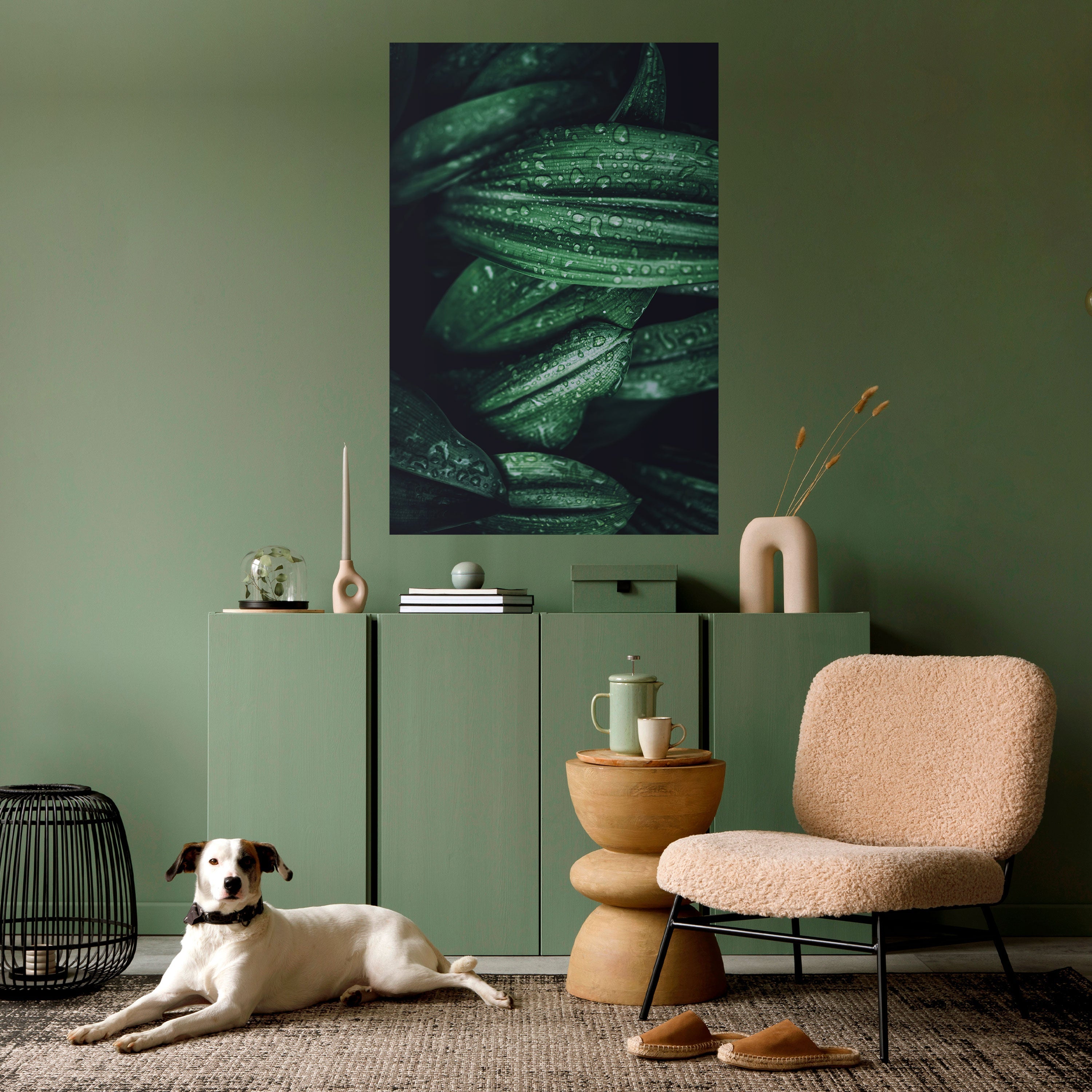 LUSH DROPLET DANCE Vertikales Poster zum Abziehen und Aufkleben