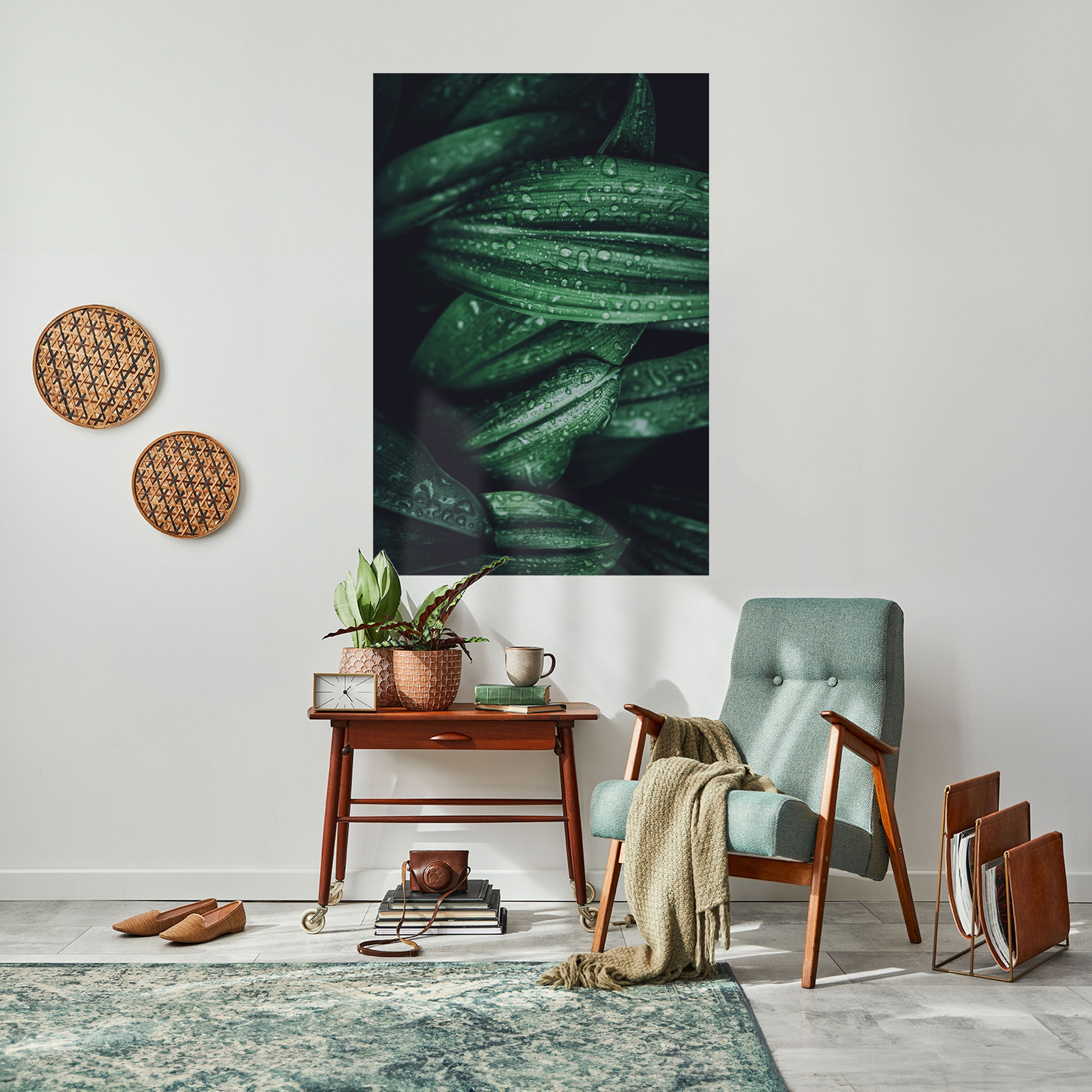 LUSH DROPLET DANCE Vertikales Poster zum Abziehen und Aufkleben