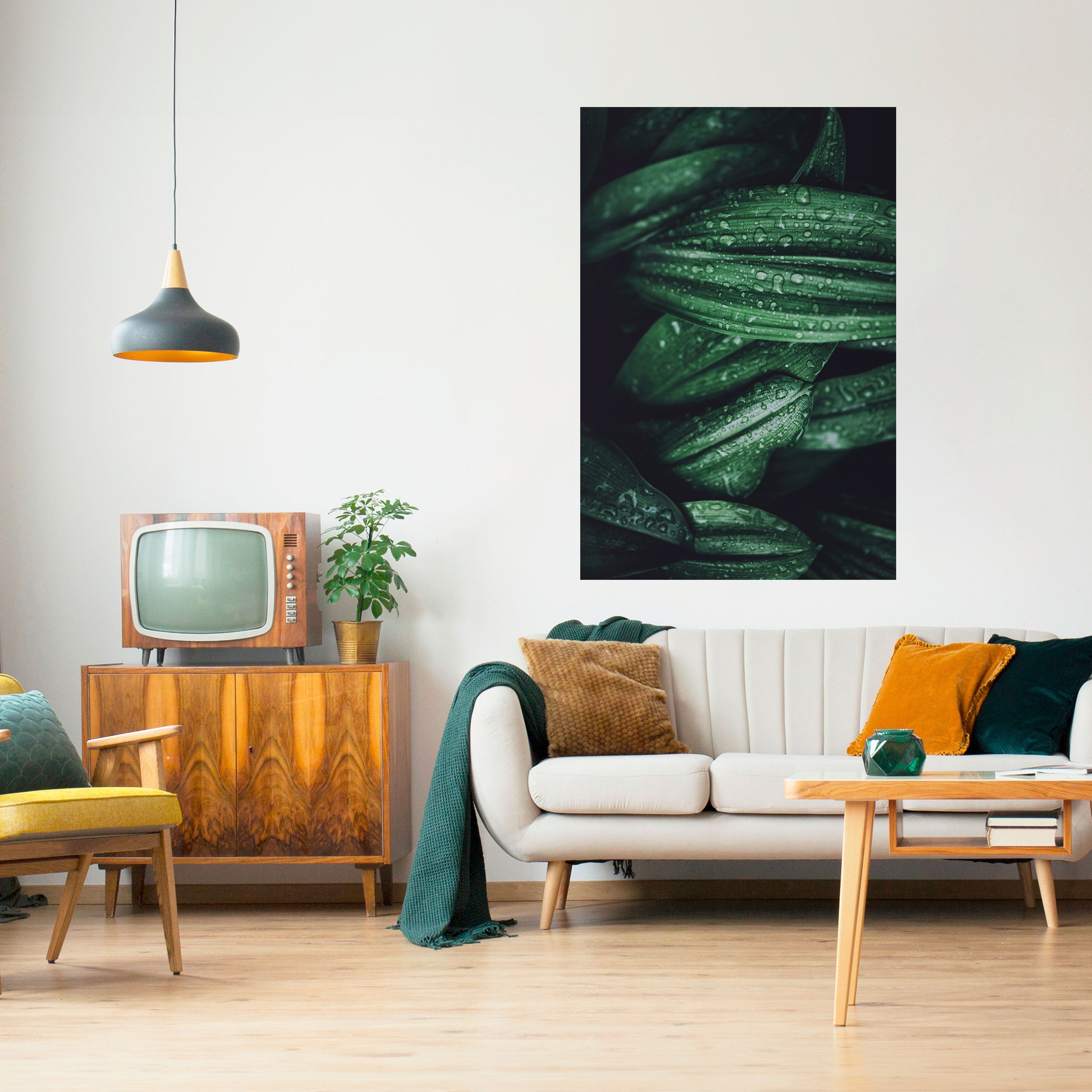 LUSH DROPLET DANCE Vertikales Poster zum Abziehen und Aufkleben