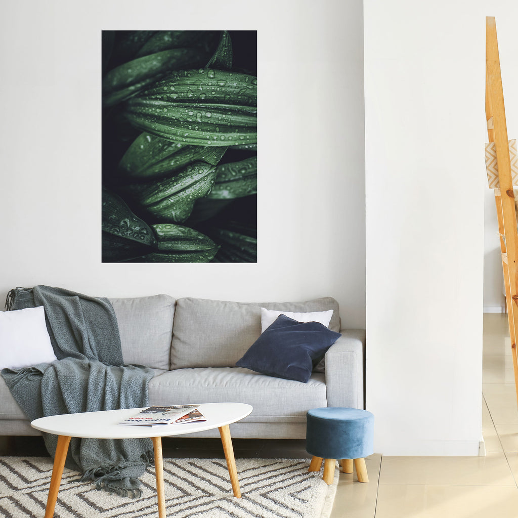 LUSH DROPLET DANCE Vertikales Poster zum Abziehen und Aufkleben