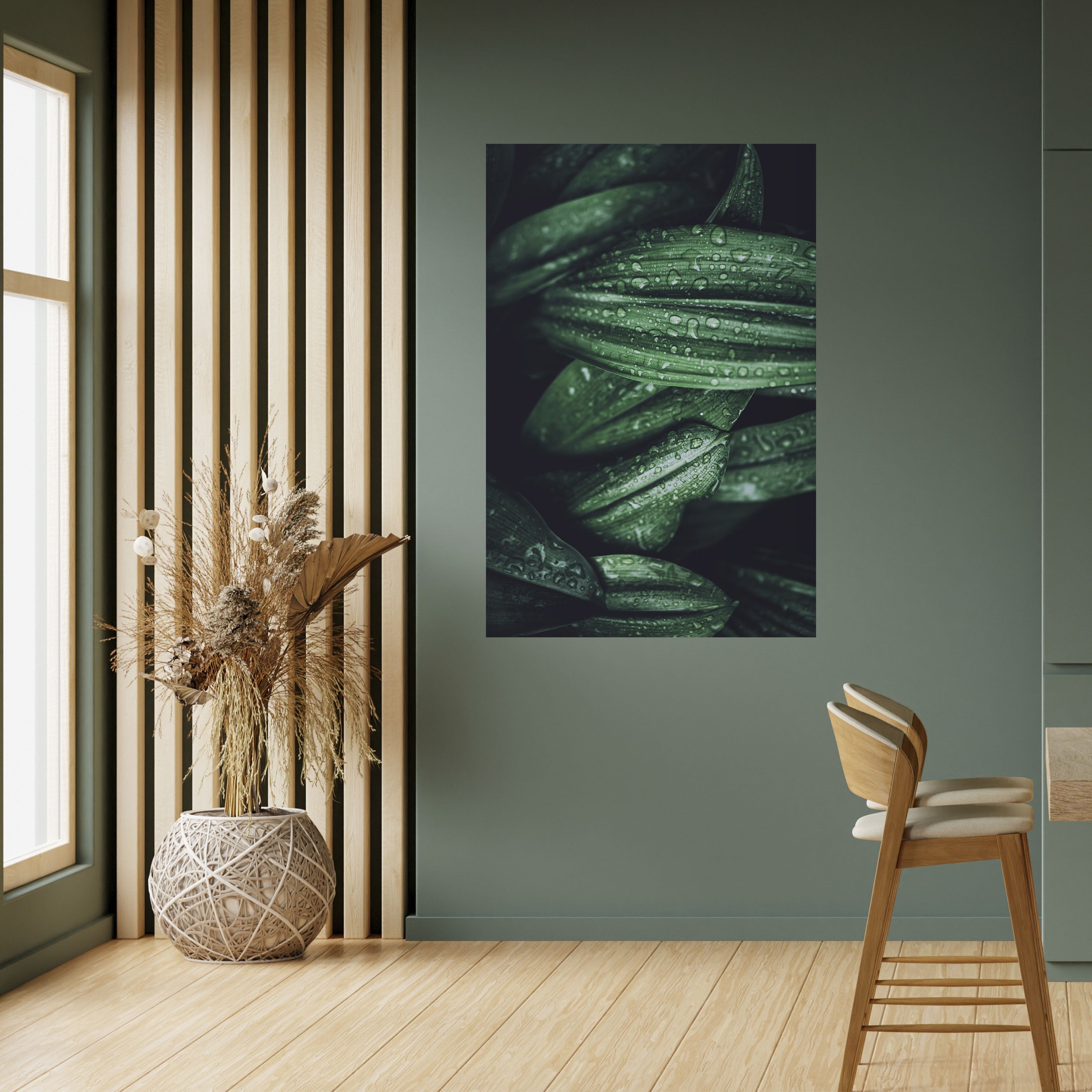 LUSH DROPLET DANCE Vertikales Poster zum Abziehen und Aufkleben
