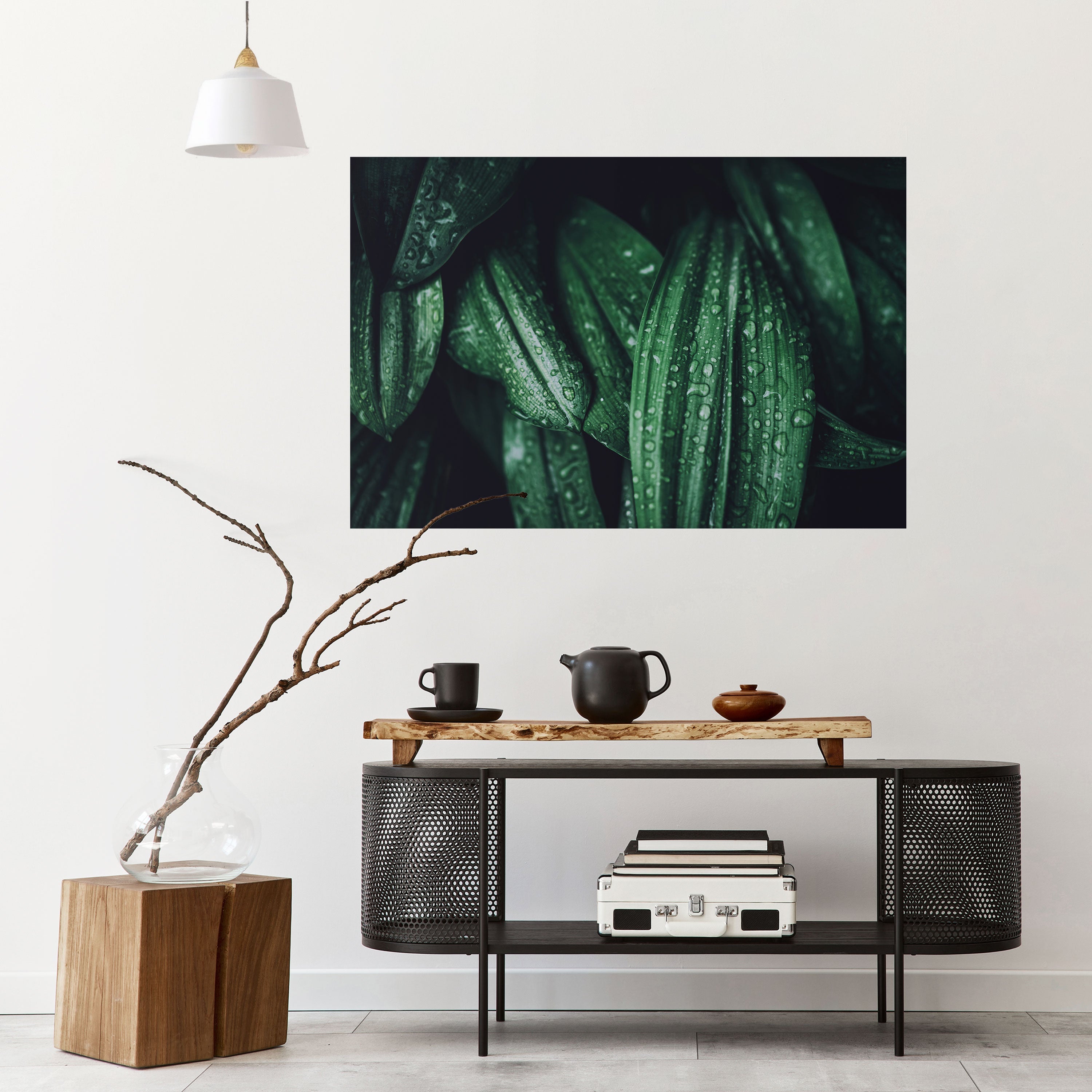LUSH DROPLET DANCE Horizontales Poster zum Abziehen und Aufkleben
