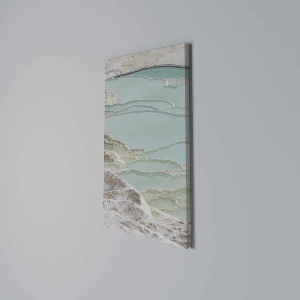 AQUAMARINE WHISPERS Vertical Canvas Print