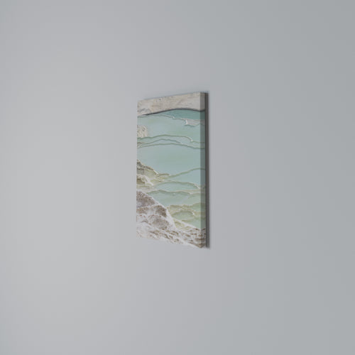 AQUAMARINE WHISPERS Vertical Canvas Print