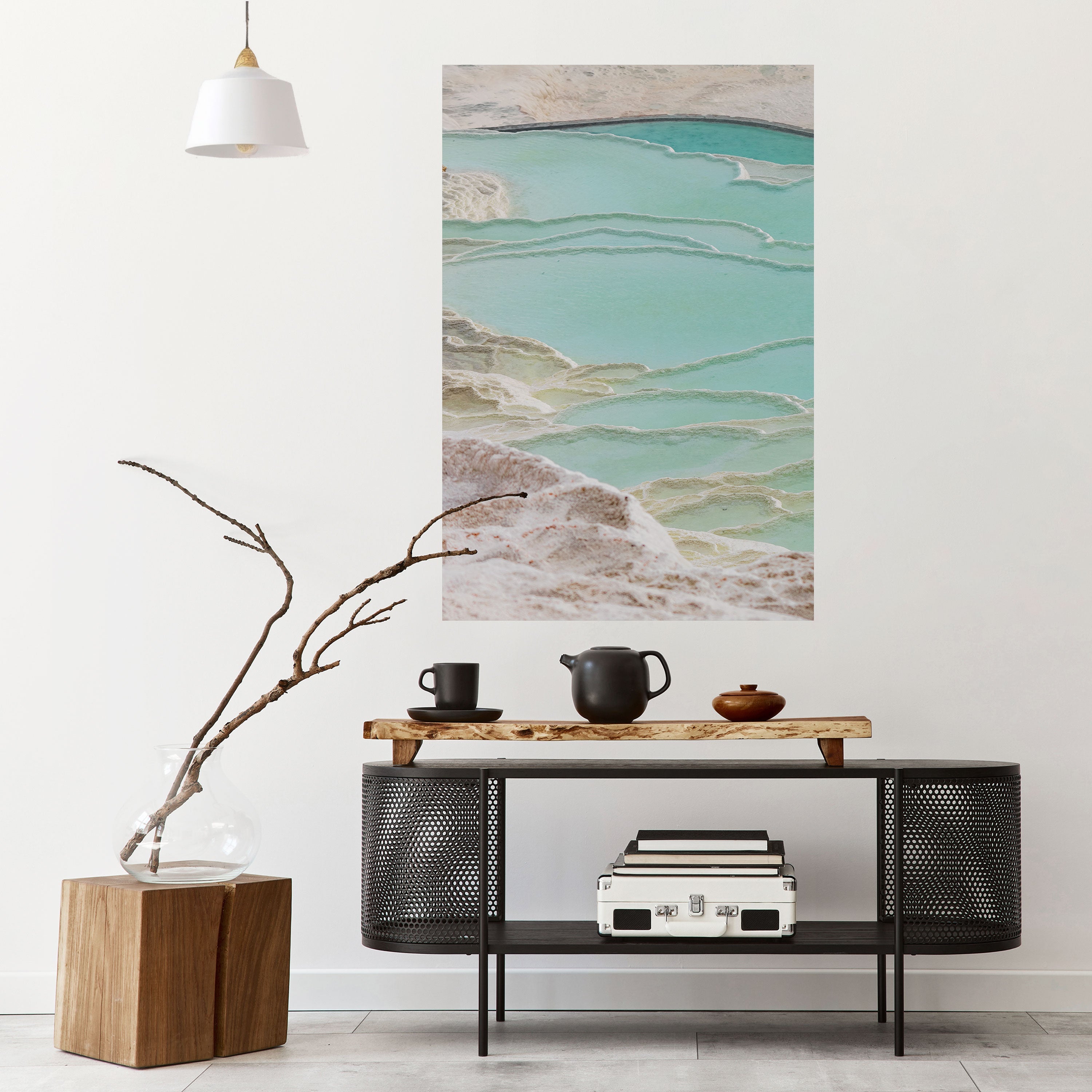 AQUAMARINE WHISPERS Peel and Stick Vertical Poster