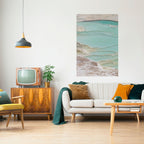 AQUAMARINE WHISPERS Peel and Stick Vertical Poster