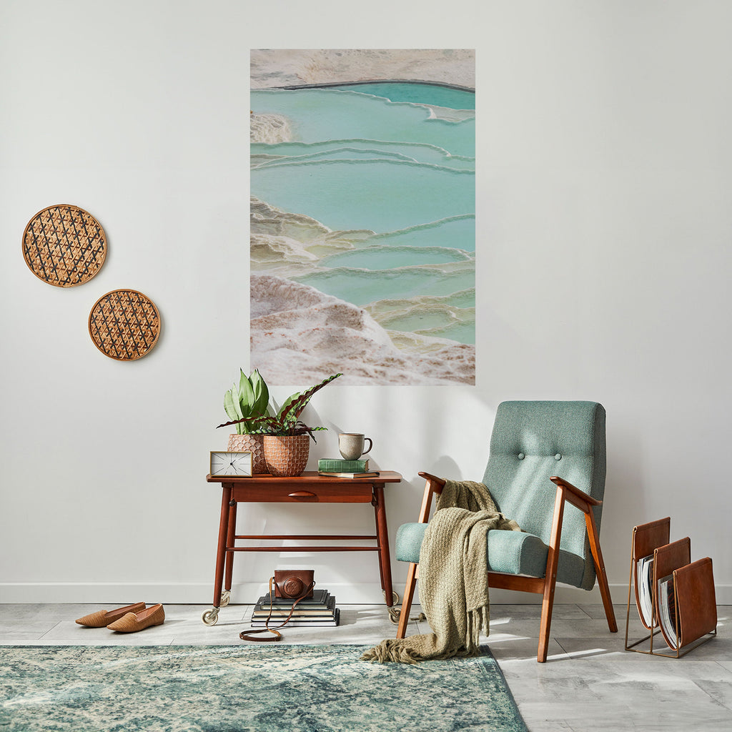 AQUAMARINE WHISPERS Peel and Stick Vertical Poster