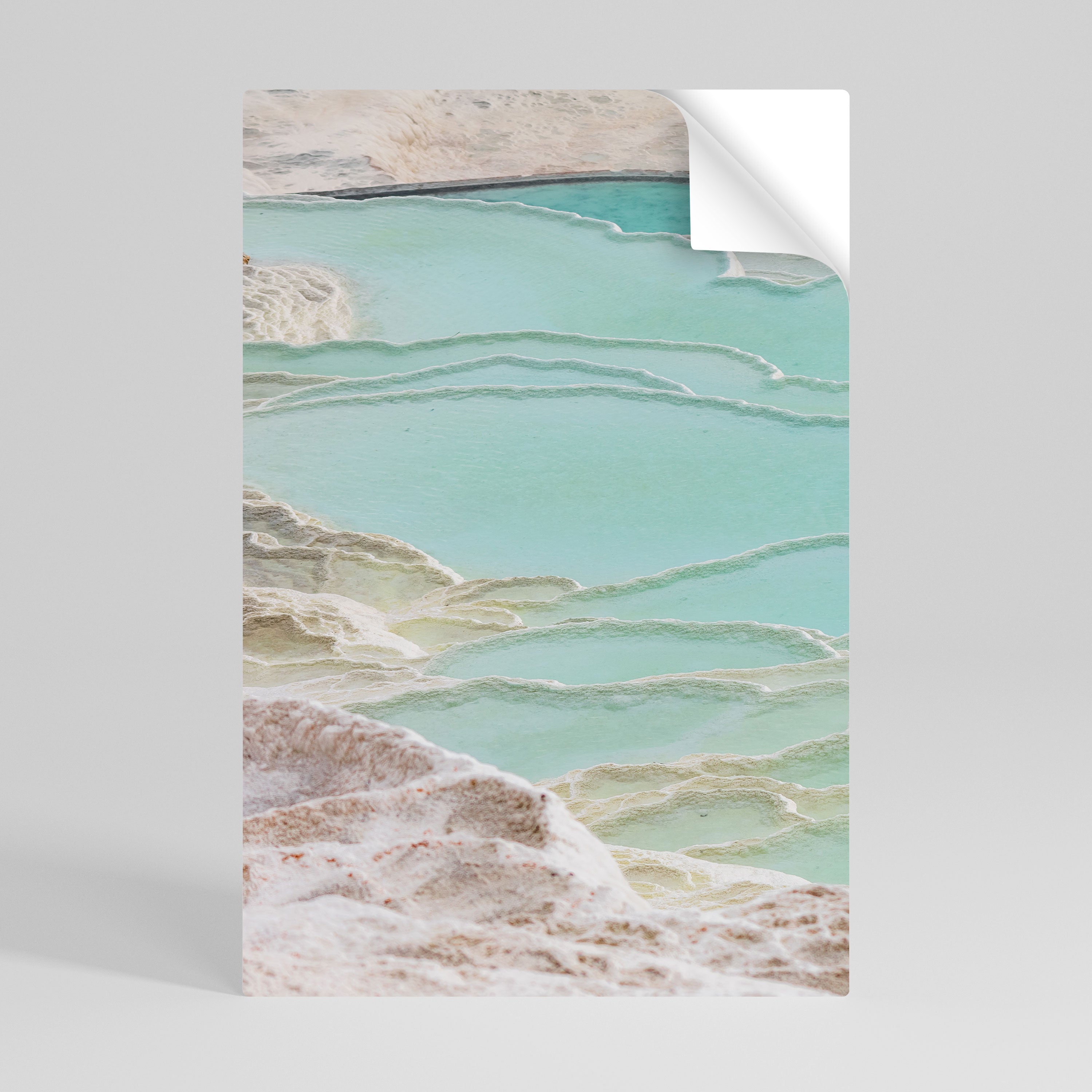 AQUAMARINE WHISPERS Selbstklebendes Poster - Hochformat