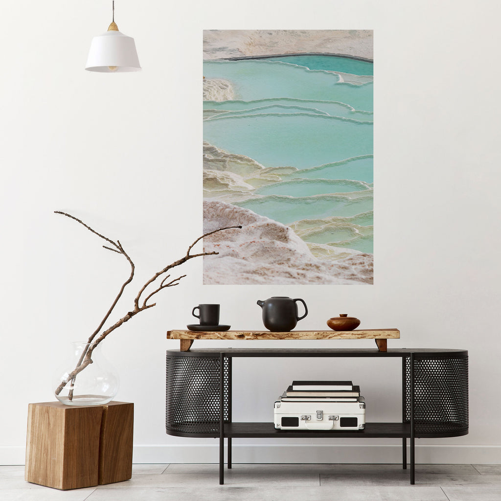 AQUAMARINE WHISPERS Peel and Stick Vertical Poster