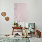 WHISPERING PINK FEATHERS Selbstklebendes Poster - Hochformat