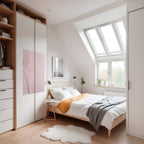 WHISPERING PINK FEATHERS Selbstklebendes Poster - Hochformat