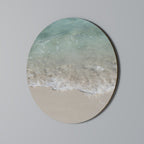 SERENITY BY THE SHORE Round Wall Art