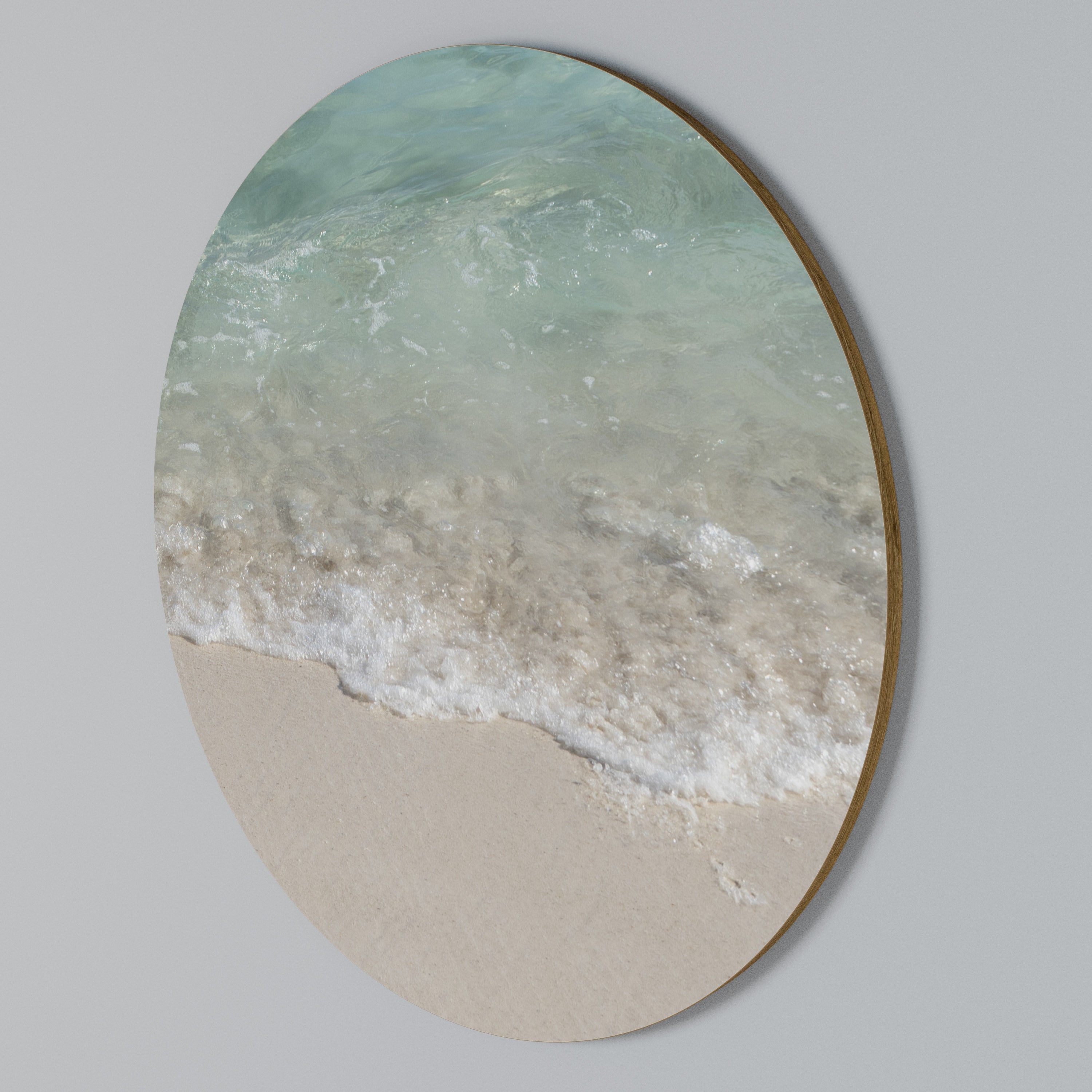 SERENITY BY THE SHORE Round Wall Art