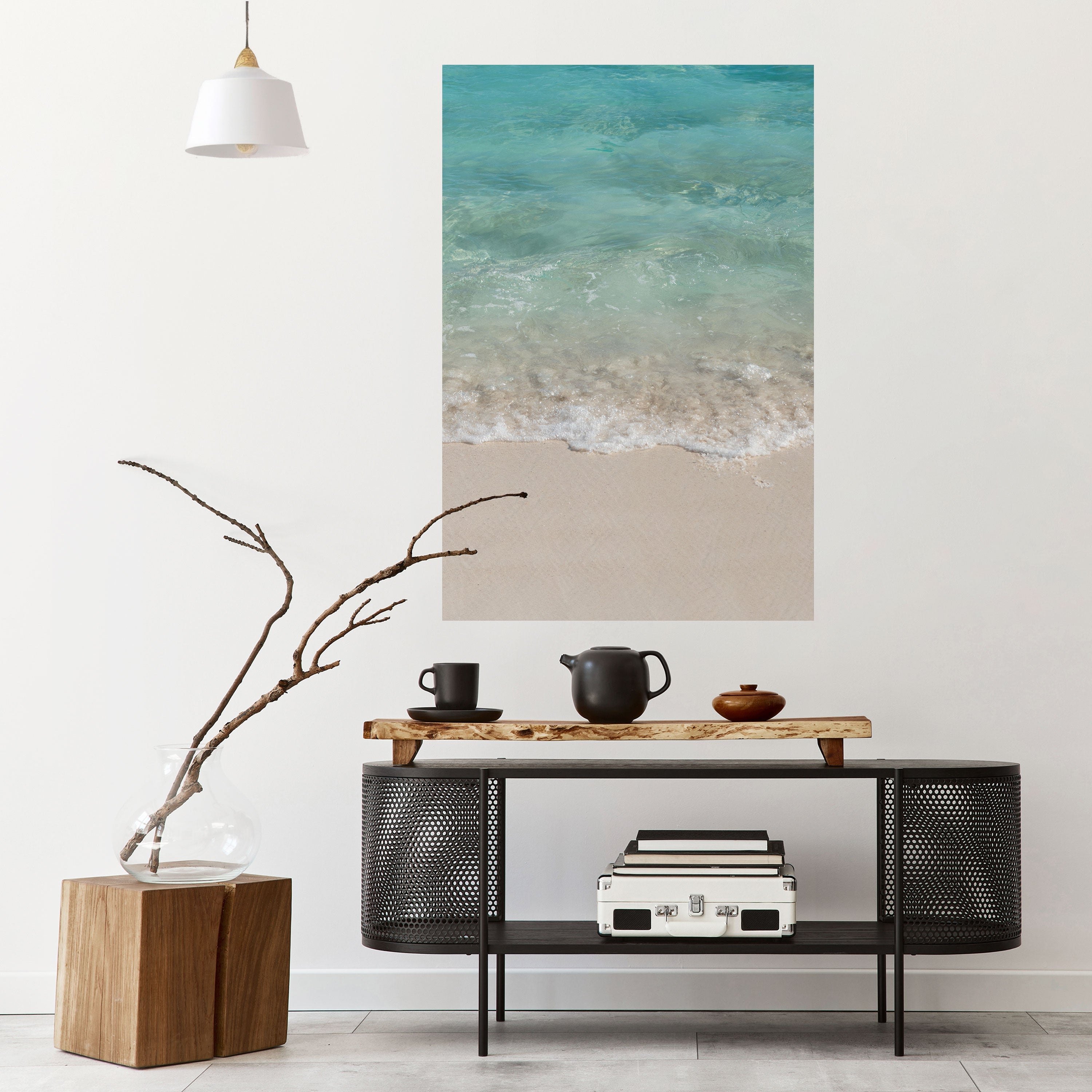 SERENITY BY THE SHORE Vertikales Poster zum Abziehen und Aufkleben