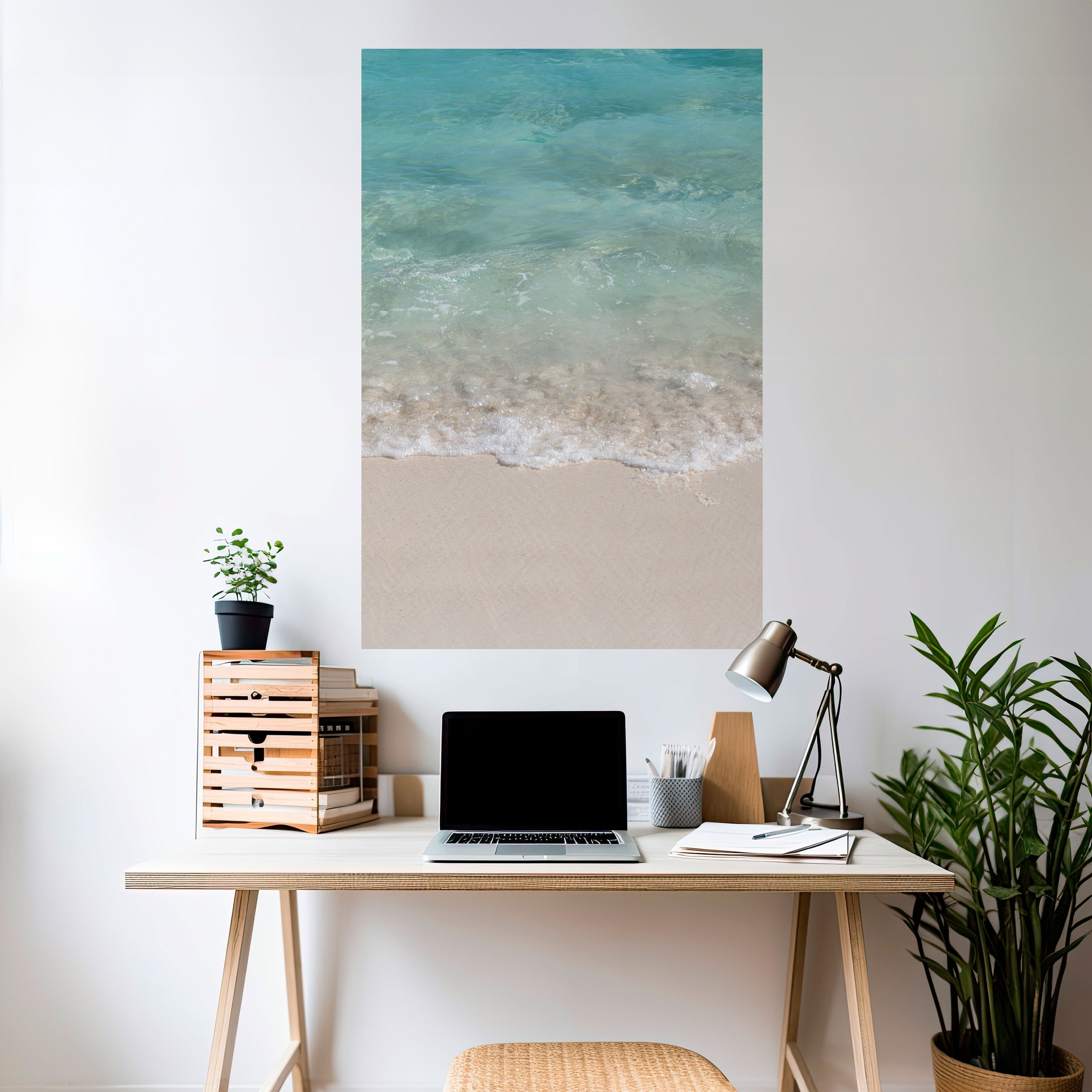 SERENITY BY THE SHORE Vertikales Poster zum Abziehen und Aufkleben