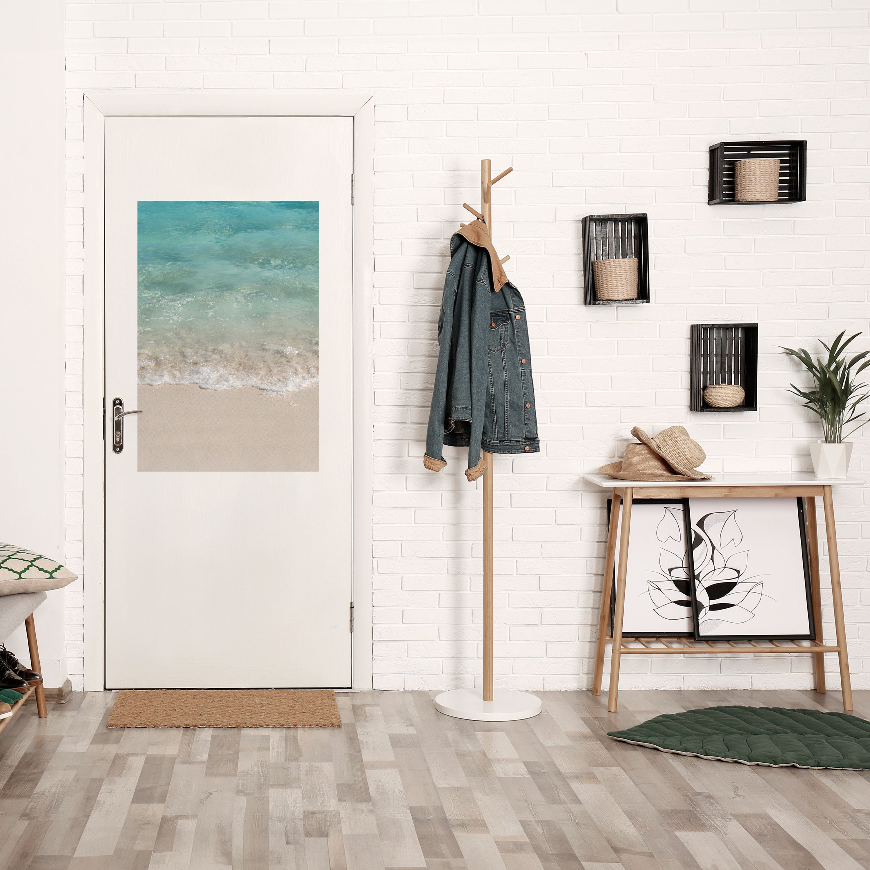 SERENITY BY THE SHORE Vertikales Poster zum Abziehen und Aufkleben
