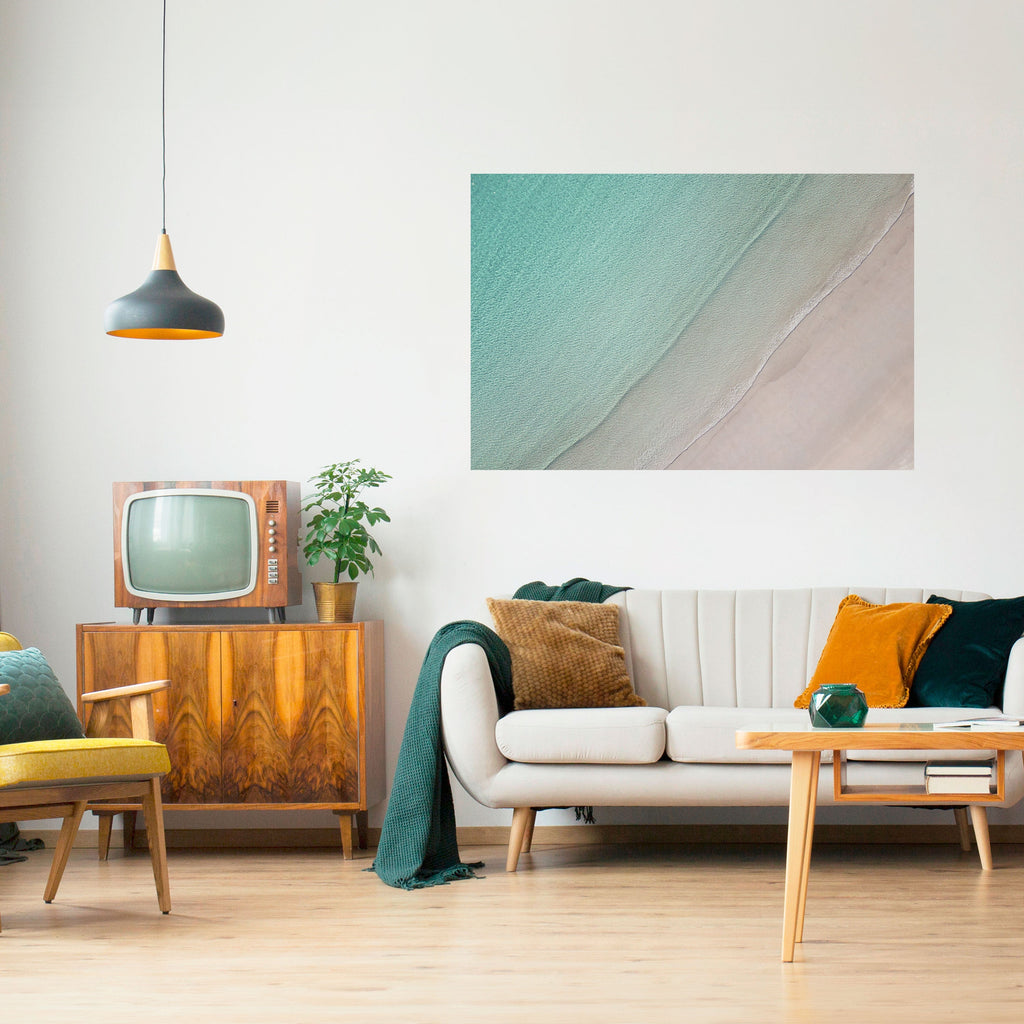 COASTAL CALM ARTISTRY Horizontales Poster zum Abziehen und Aufkleben