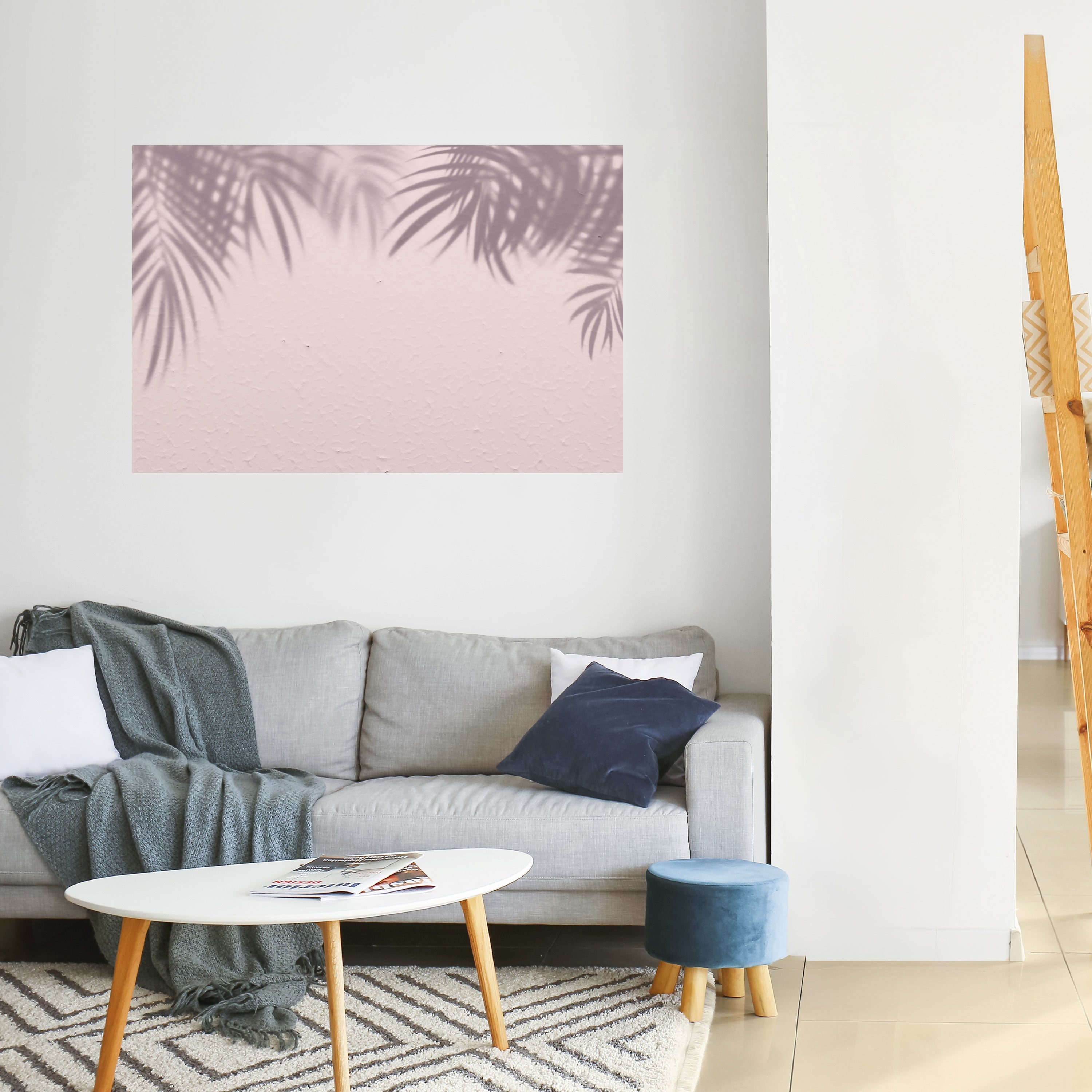 Palm Shadows Dance Horizontales Poster zum Abziehen und Aufkleben