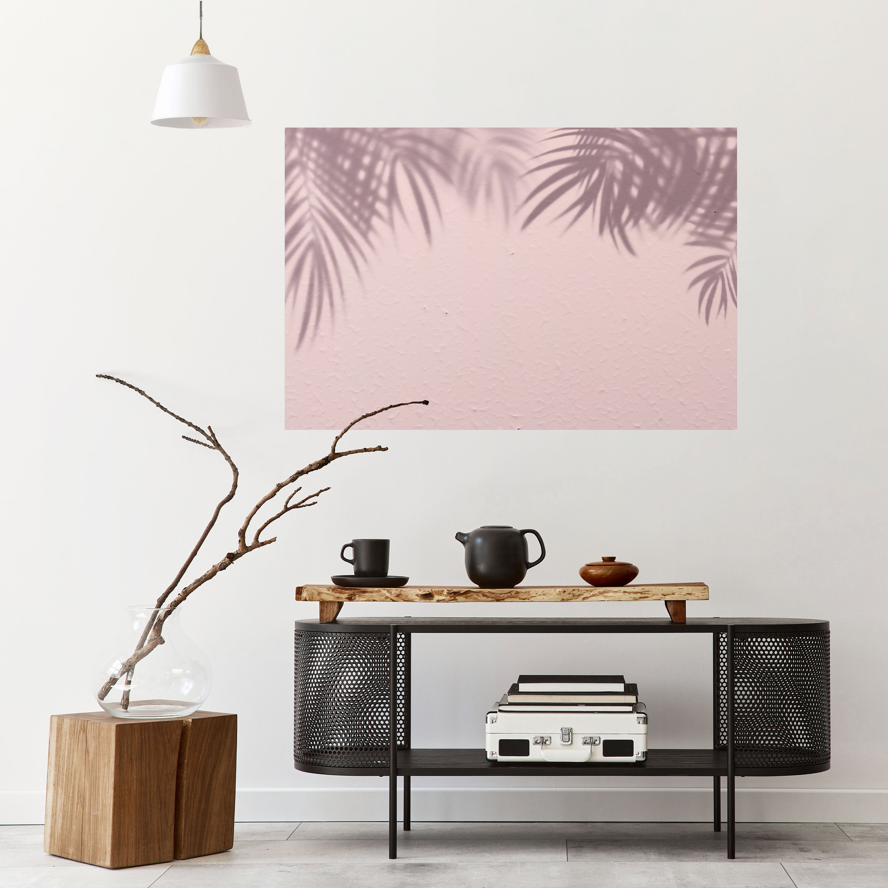 Palm Shadows Dance Horizontales Poster zum Abziehen und Aufkleben