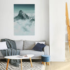 CLOUD-KISSED PEAK Selbstklebendes Poster - Hochformat