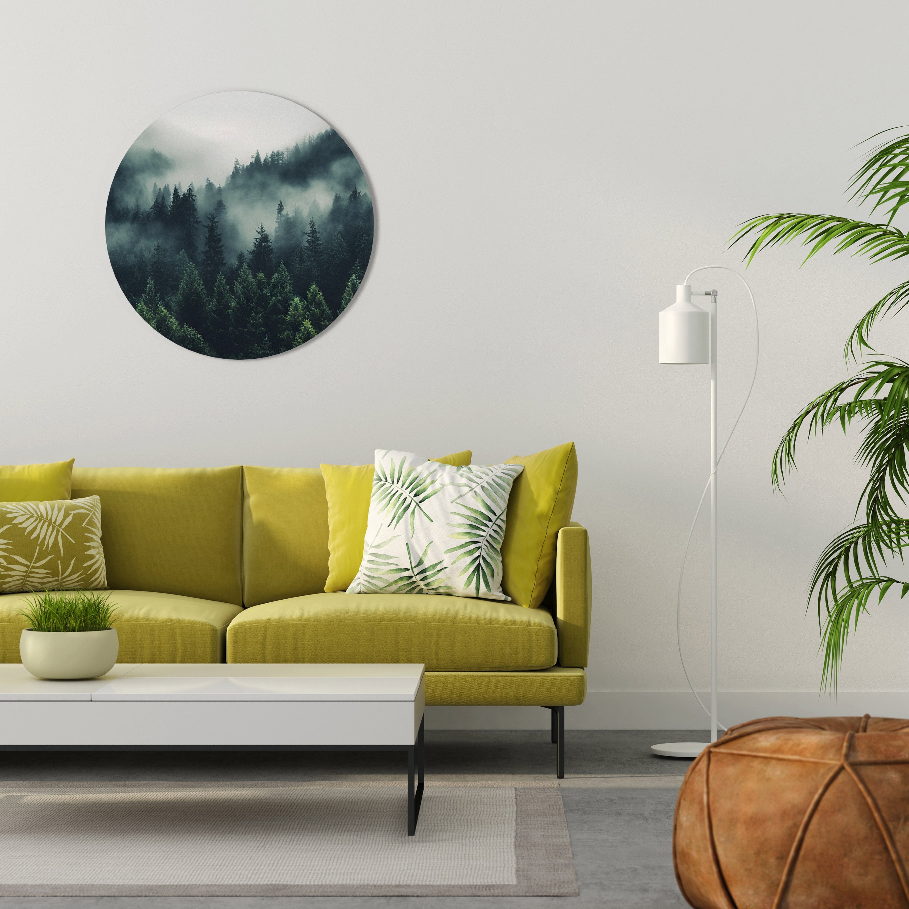 MYSTICAL FOREST WHISPERS Runde Wanddekoration Ø 69 cm