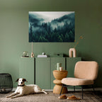 MYSTICAL FOREST WHISPERS Selbstklebendes Horizontal-Poster