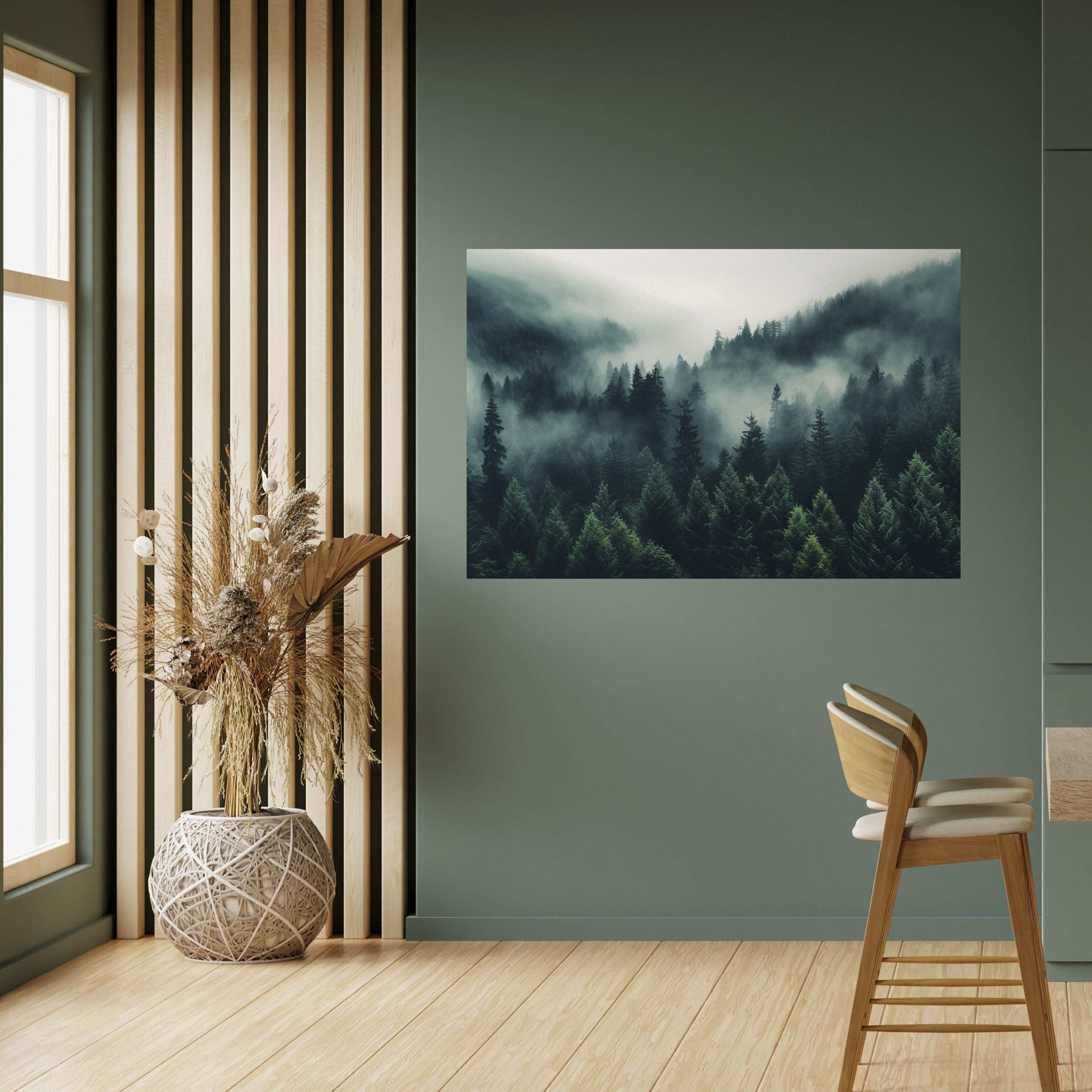 MYSTICAL FOREST WHISPERS Horizontales Poster zum Abziehen und Aufkleben