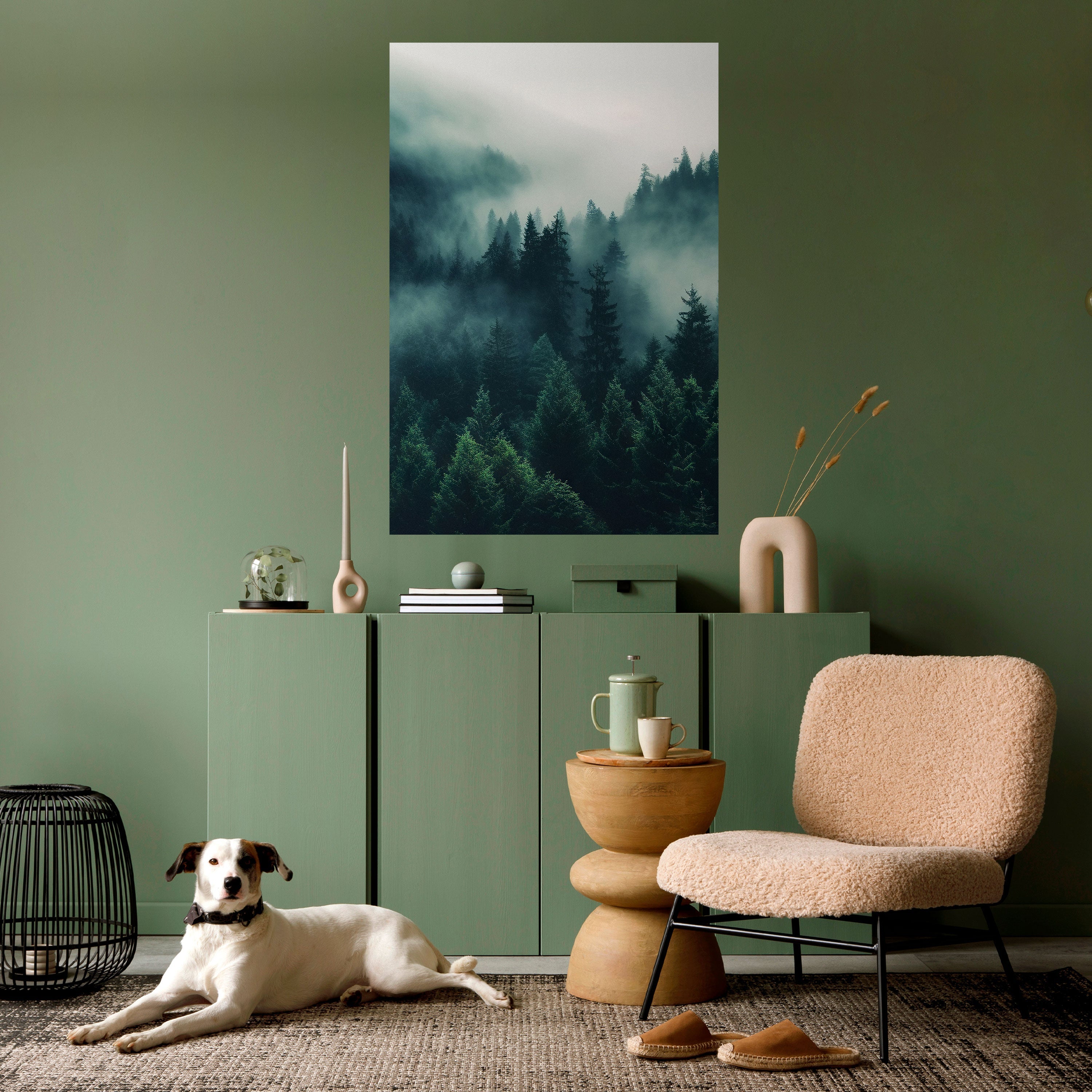 MYSTICAL FOREST WHISPERS Vertikales Poster zum Abziehen und Aufkleben