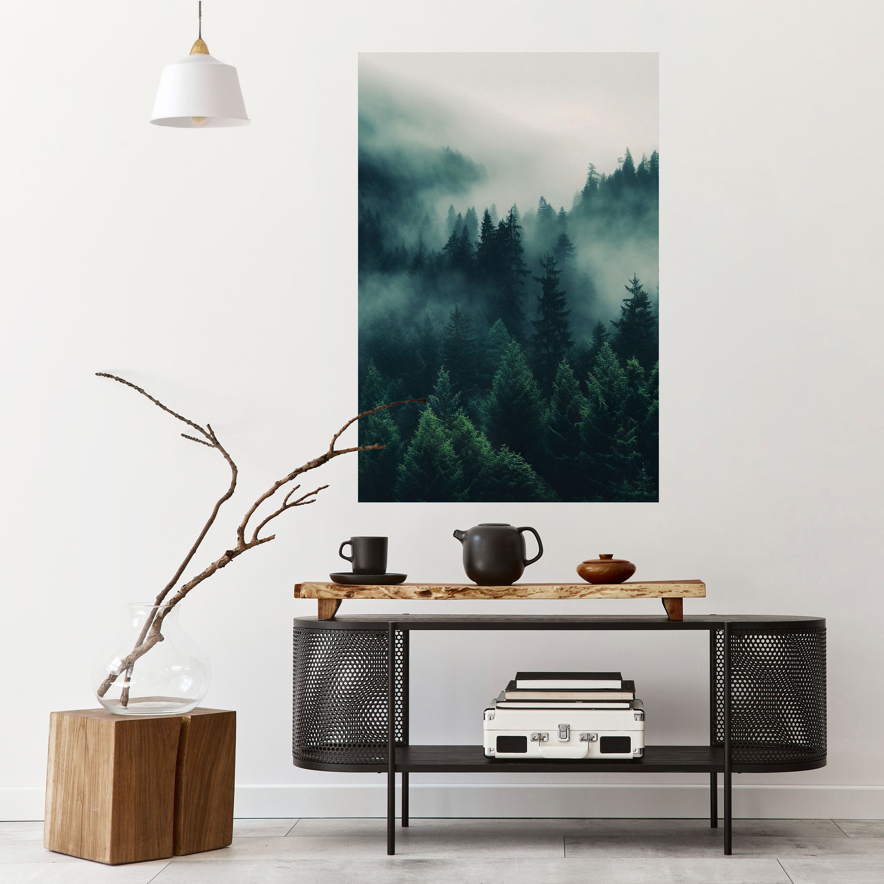 MYSTICAL FOREST WHISPERS Vertikales Poster zum Abziehen und Aufkleben