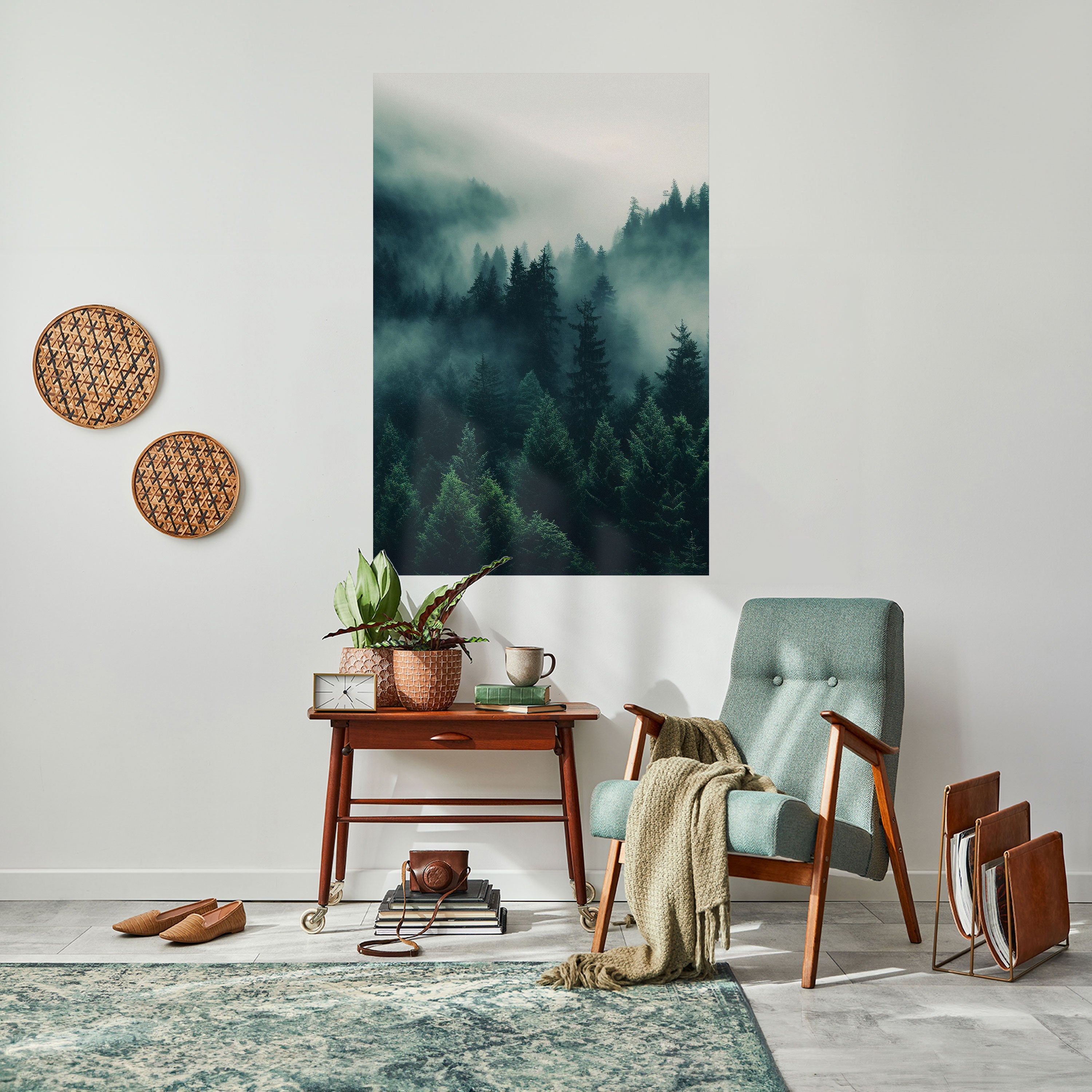 MYSTICAL FOREST WHISPERS Vertikales Poster zum Abziehen und Aufkleben