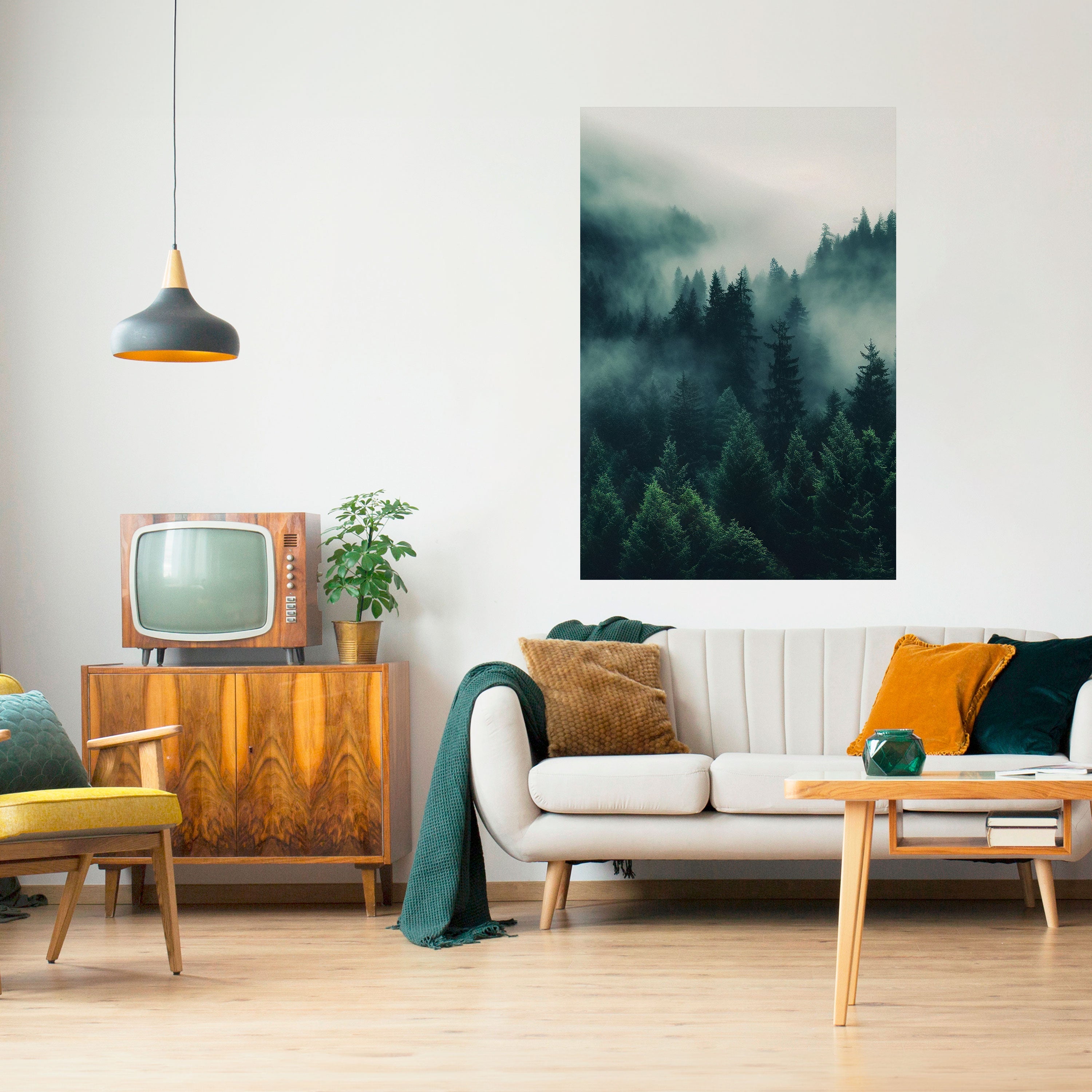 MYSTICAL FOREST WHISPERS Vertikales Poster zum Abziehen und Aufkleben