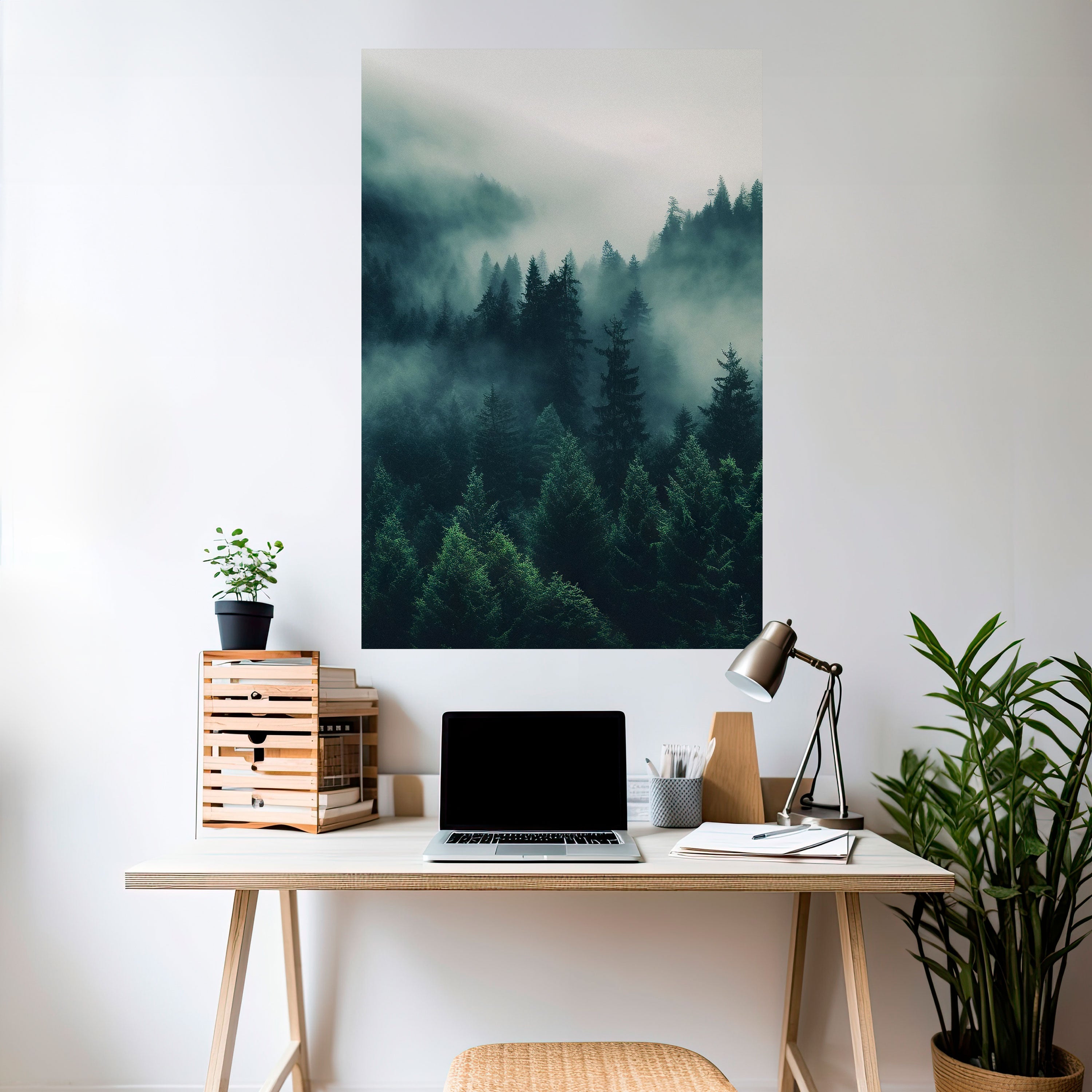 MYSTICAL FOREST WHISPERS Vertikales Poster zum Abziehen und Aufkleben