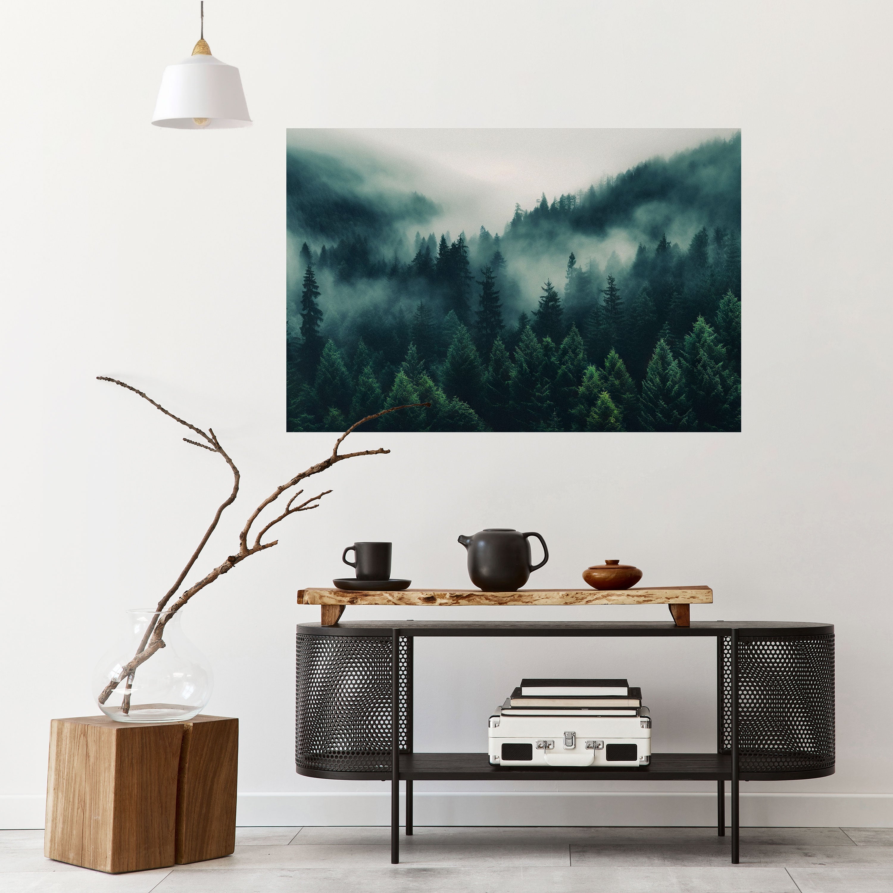 MYSTICAL FOREST WHISPERS Horizontales Poster zum Abziehen und Aufkleben