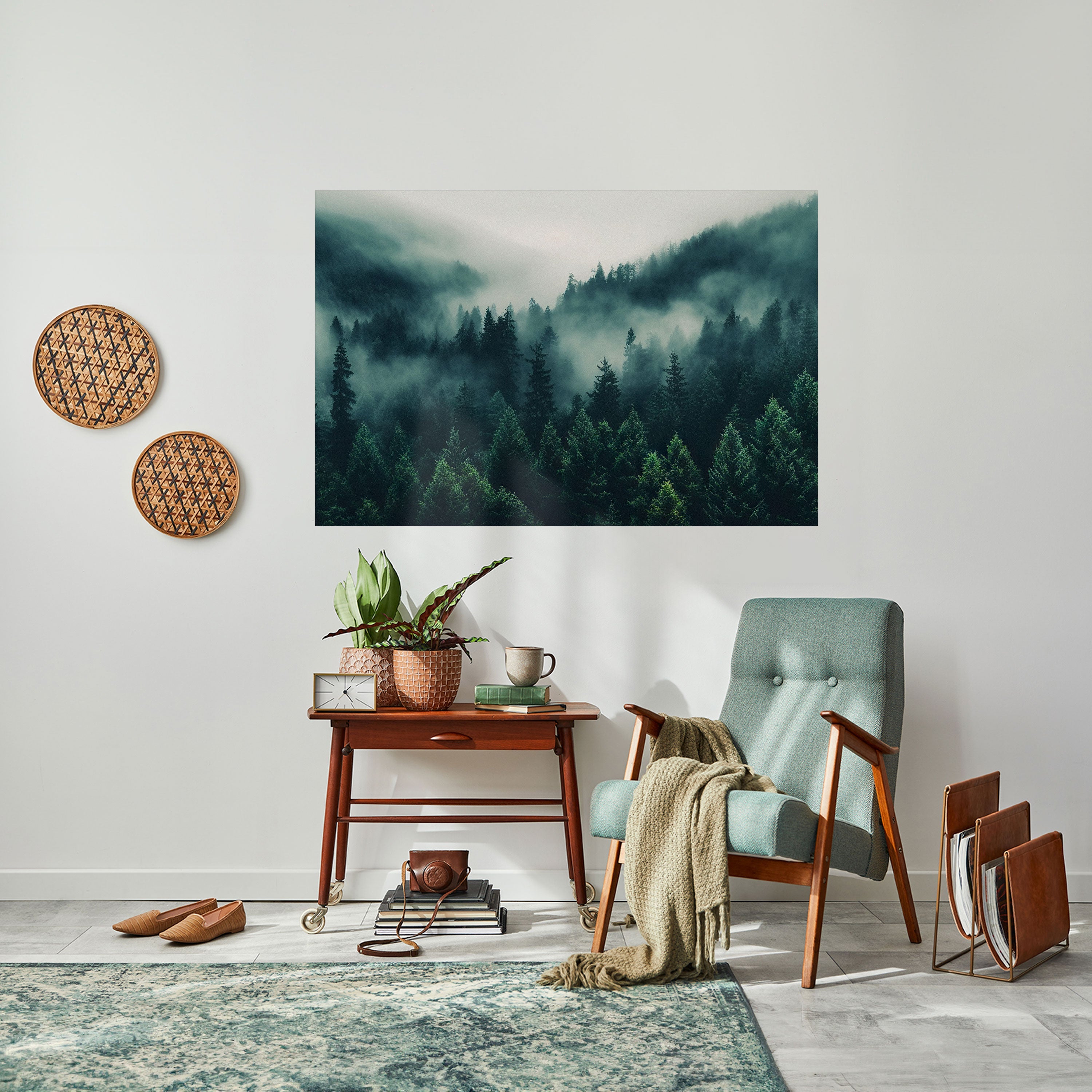 MYSTICAL FOREST WHISPERS Horizontales Poster zum Abziehen und Aufkleben