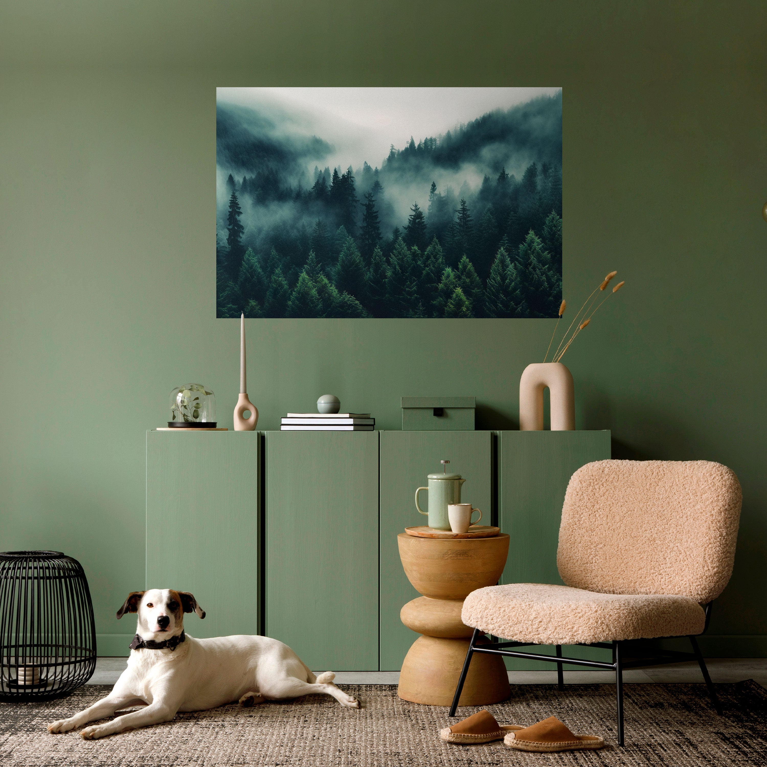 MYSTICAL FOREST WHISPERS Horizontales Poster zum Abziehen und Aufkleben