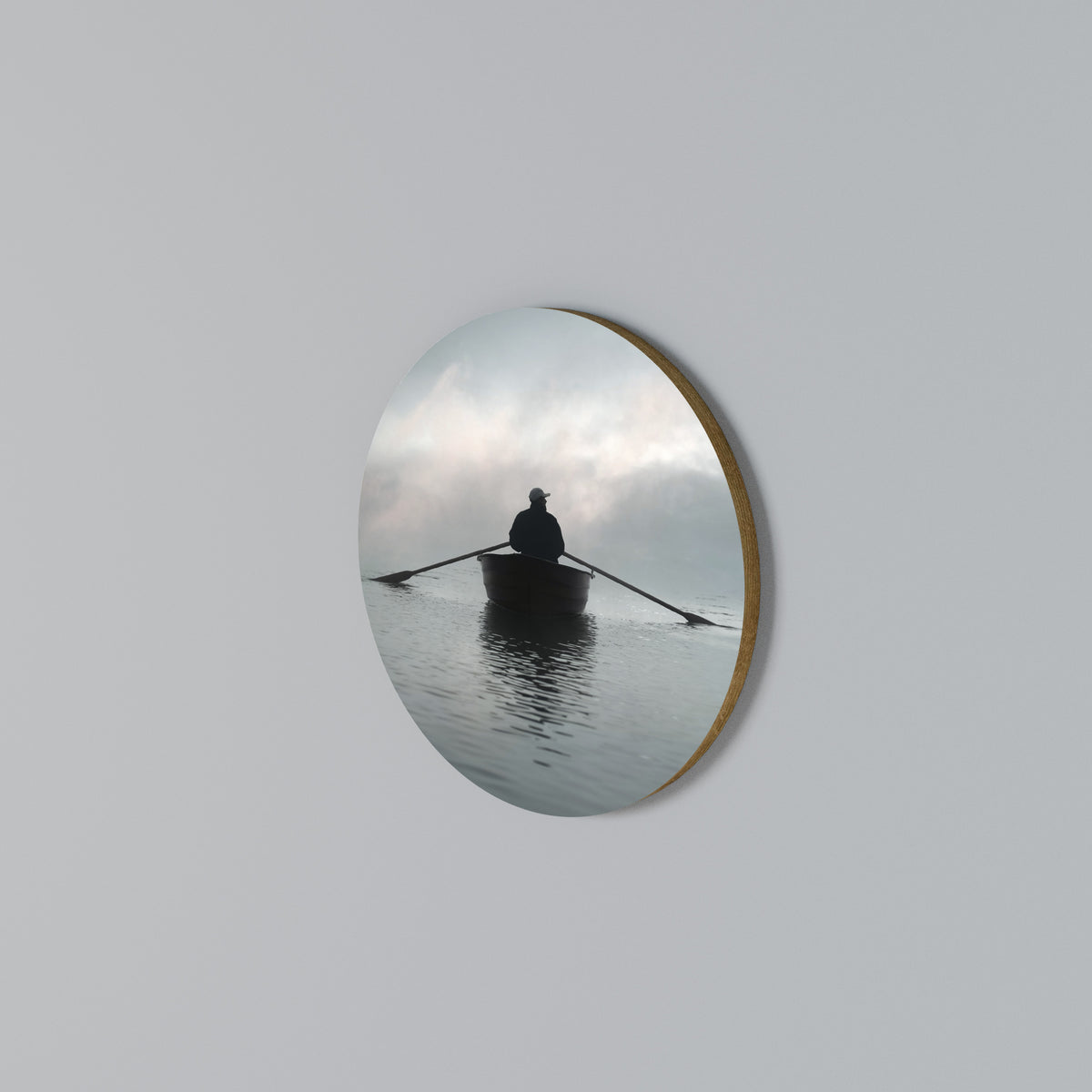 SAIL INTO THE UNKNOWN Rundes Wandbild