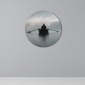 SAIL INTO THE UNKNOWN Round Wall Art